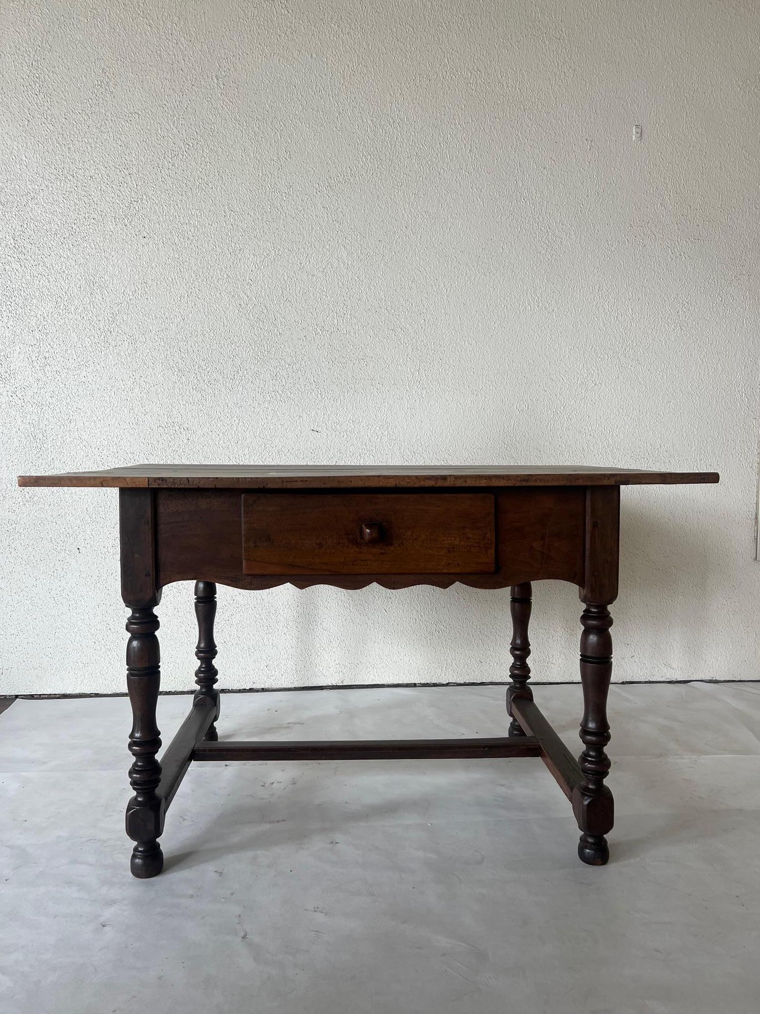 French Provincial Antique French Kitchen Work Table 