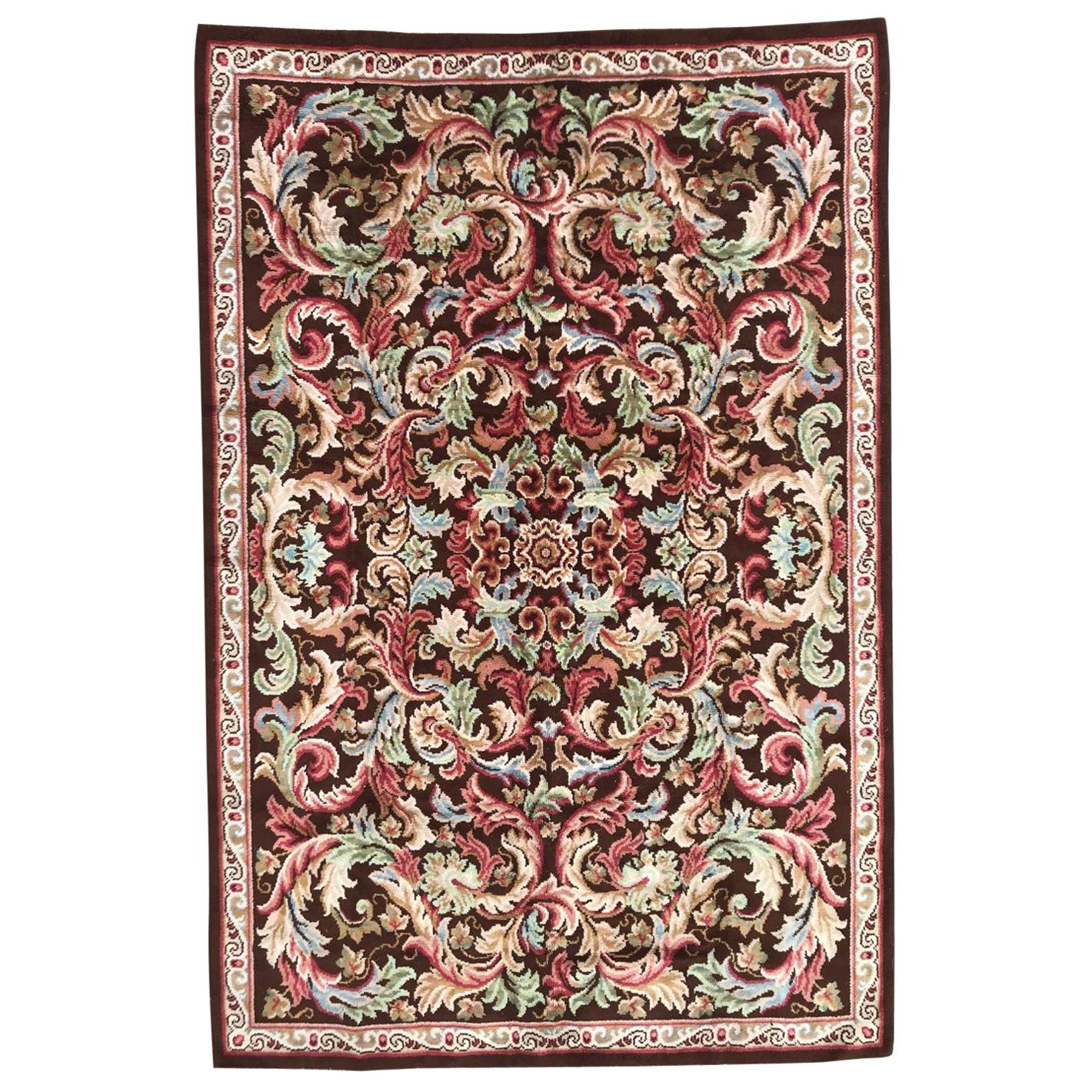 Antique French Aubusson Carpet For Sale at 1stdibs