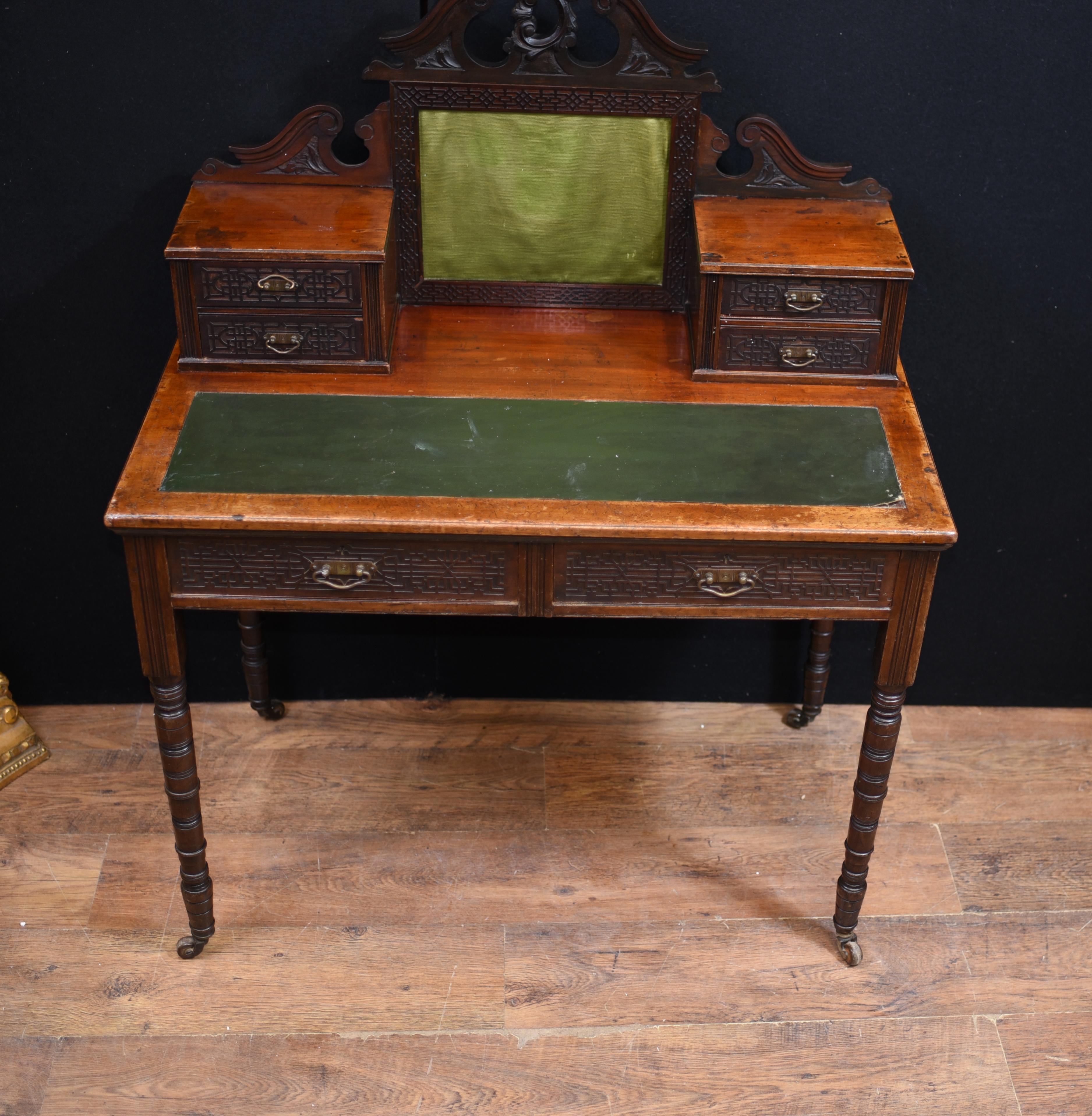 Antique French Ladies Desk Bureau Plat Circa 1890 In Good Condition For Sale In Potters Bar, GB