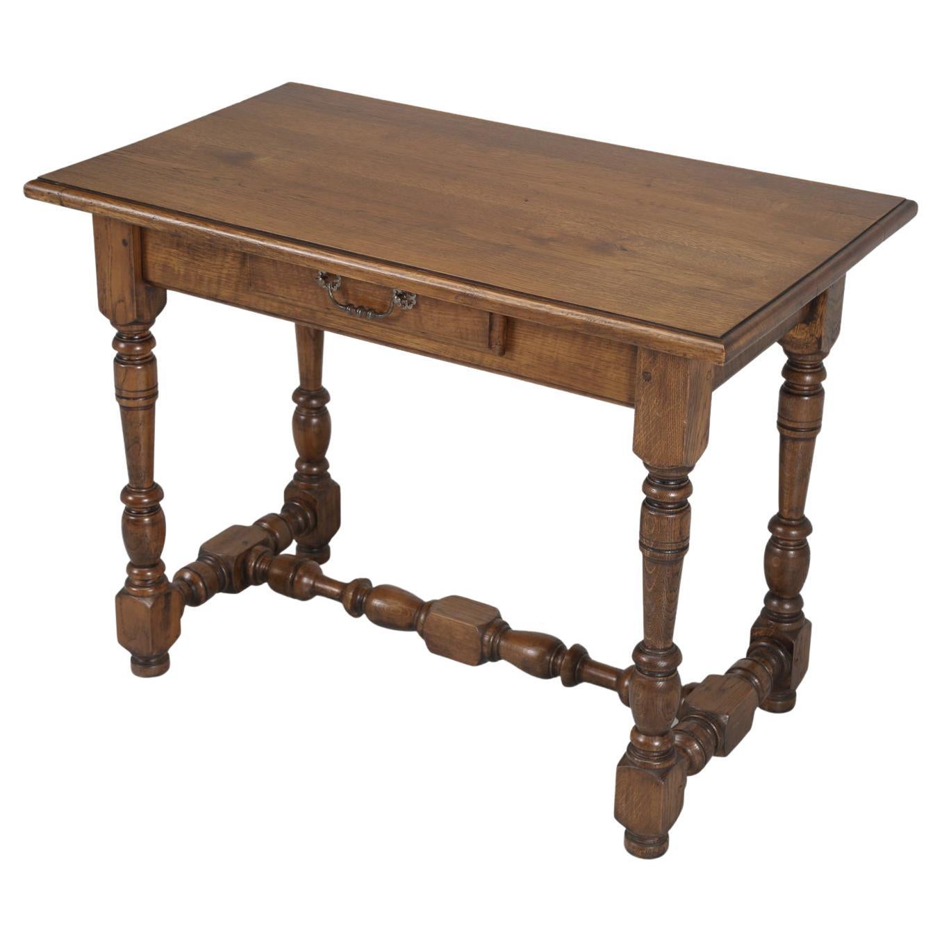 Antique French Ladies Writing Table or Petite Desk or Side Table, Fully Restored For Sale