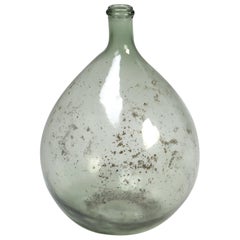 Antique French Large Glass Carboy or Demijohn, circa 1900