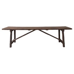 Used French Large Oak Dining Table