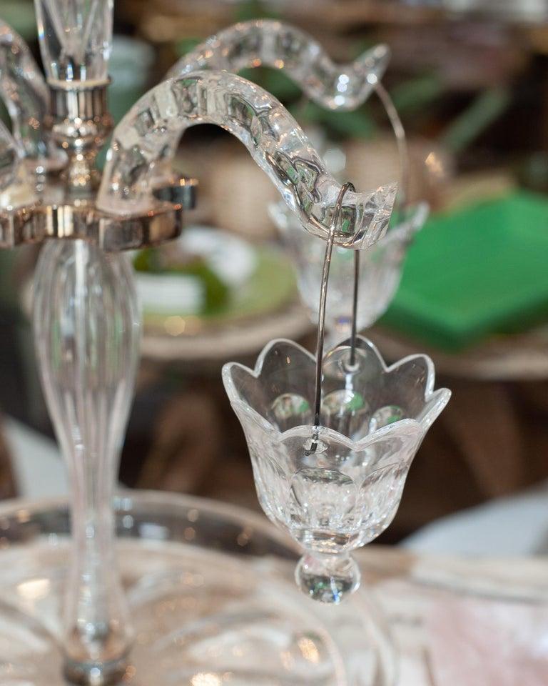 Silvered Antique French Large Scale Epergne / Centerpiece For Sale