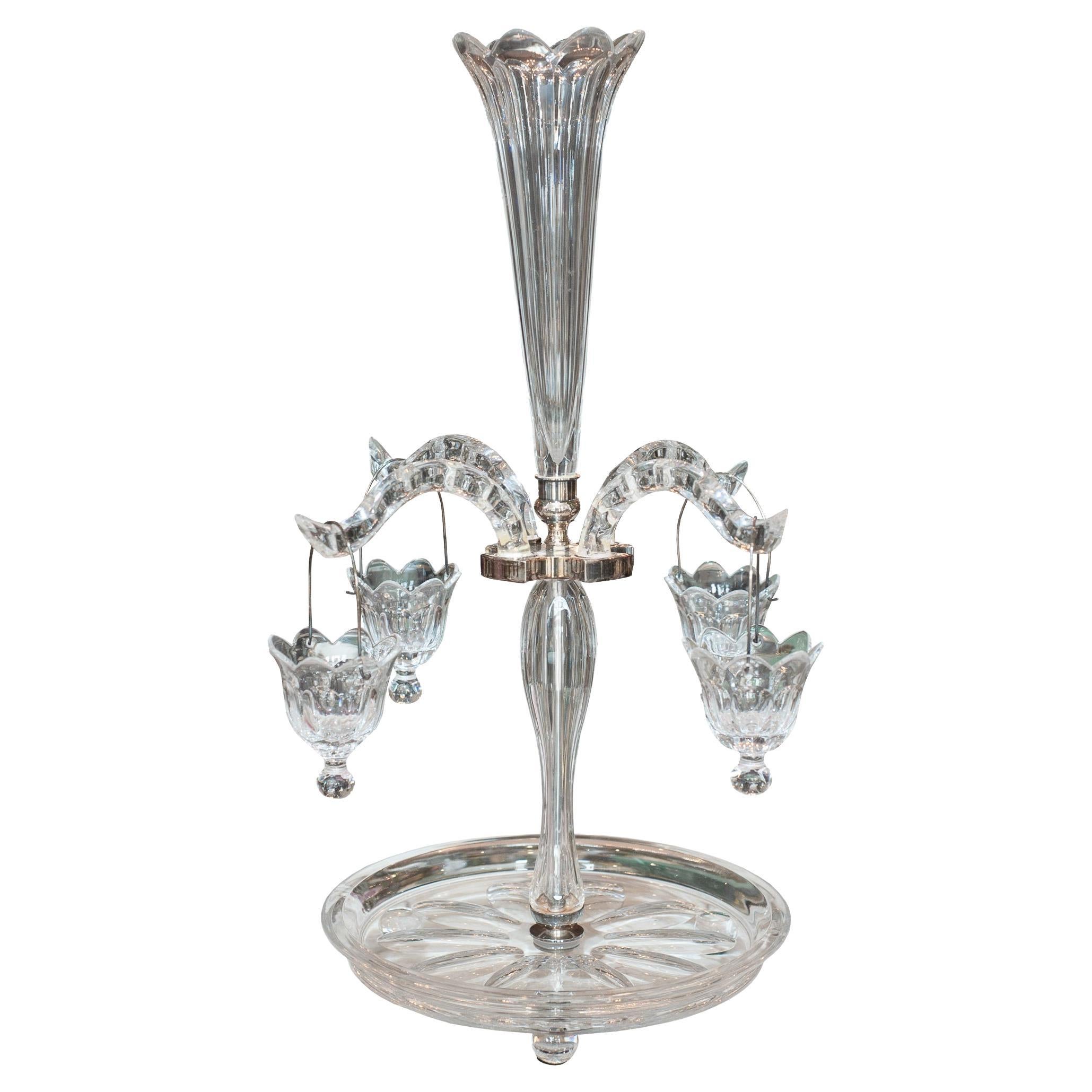 Antique French Epergne / Centro de mesa a gran escala