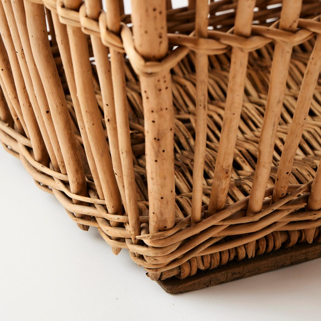 Antique French Laundry Basket 1