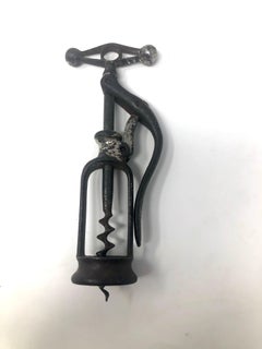 Antique French "Le Presto" Industrial Style Steel Corkscrew, circa 1890s