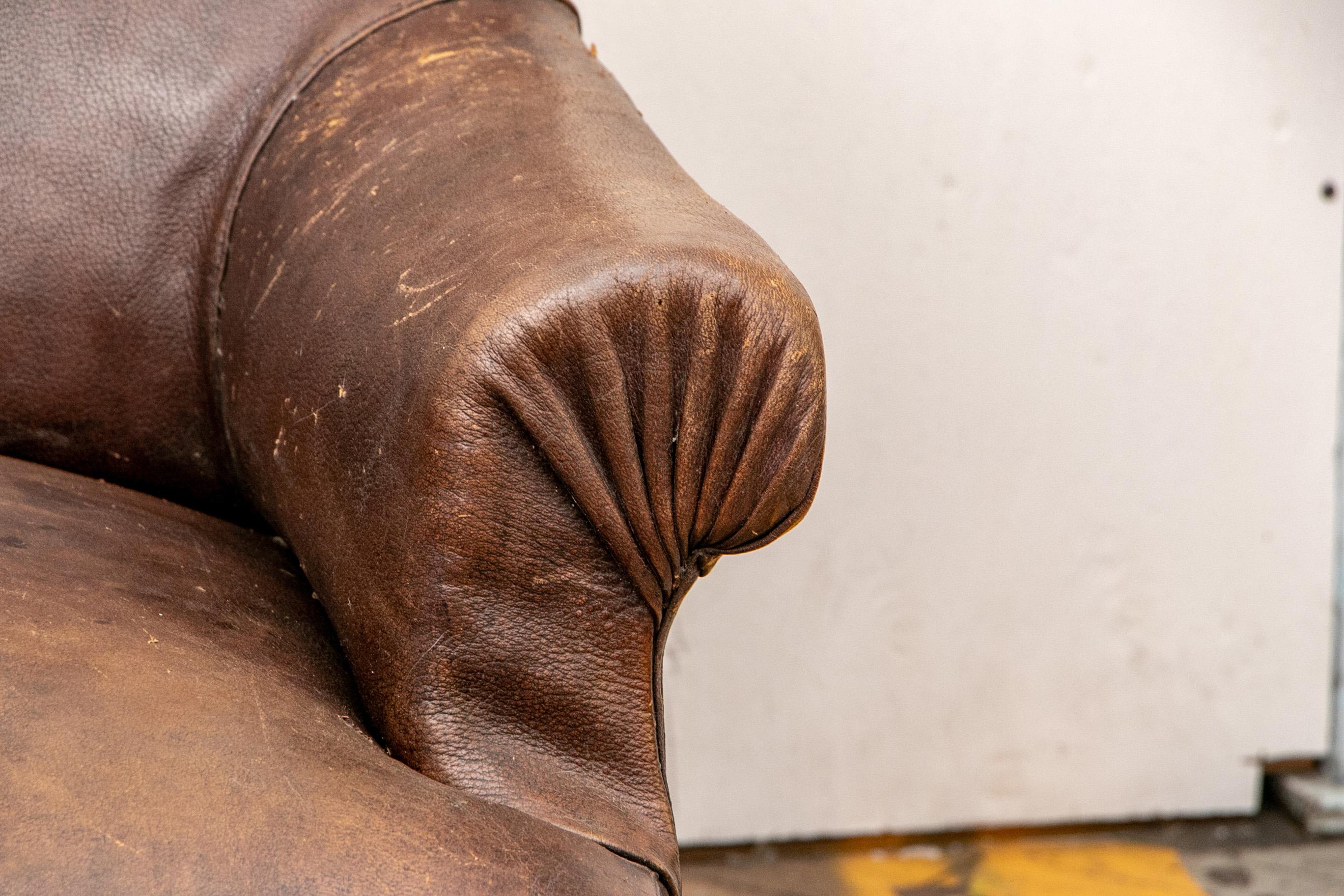 leather sofa antique