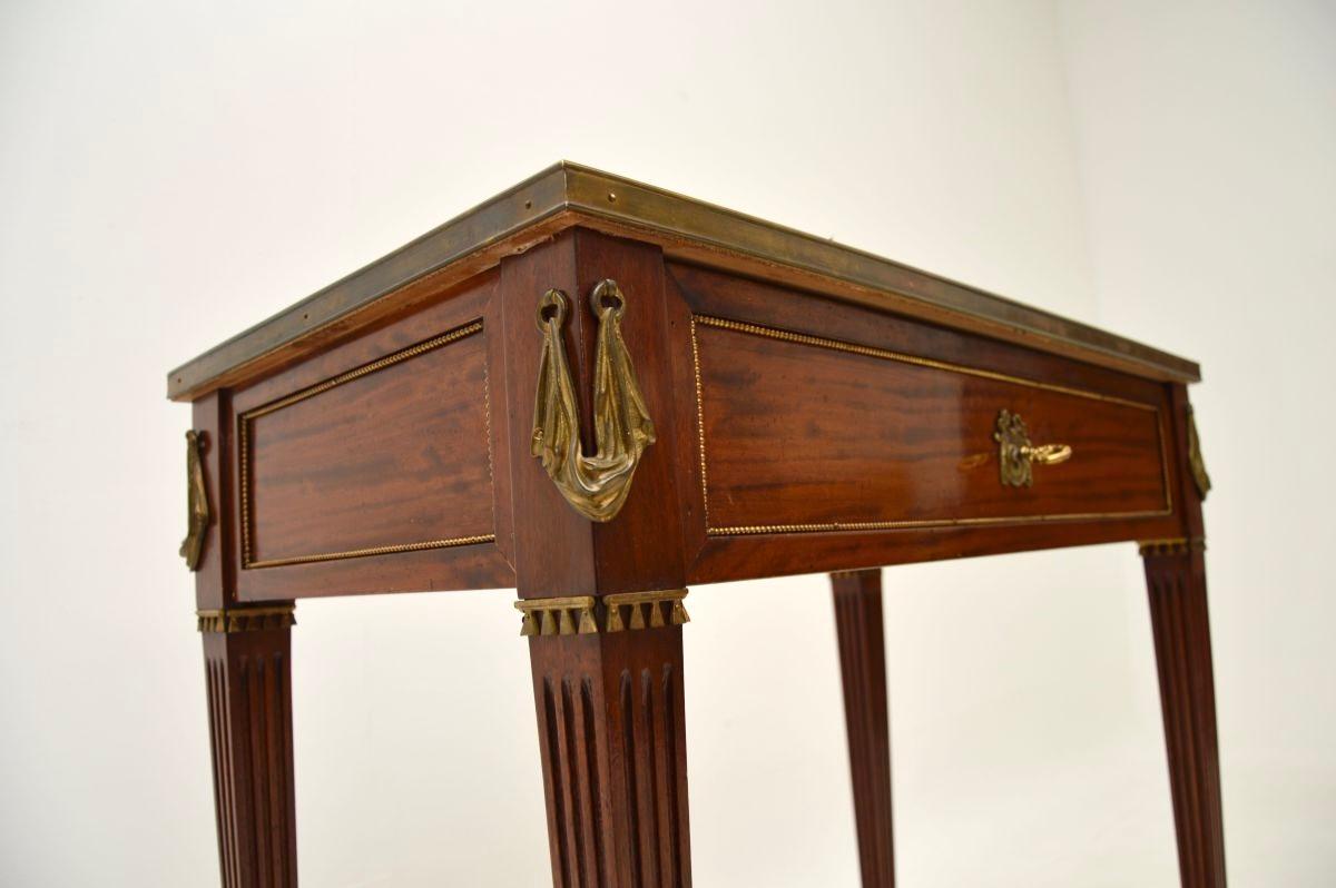 Escritorio / Mesa de Escribir Antique French Leather Top 4