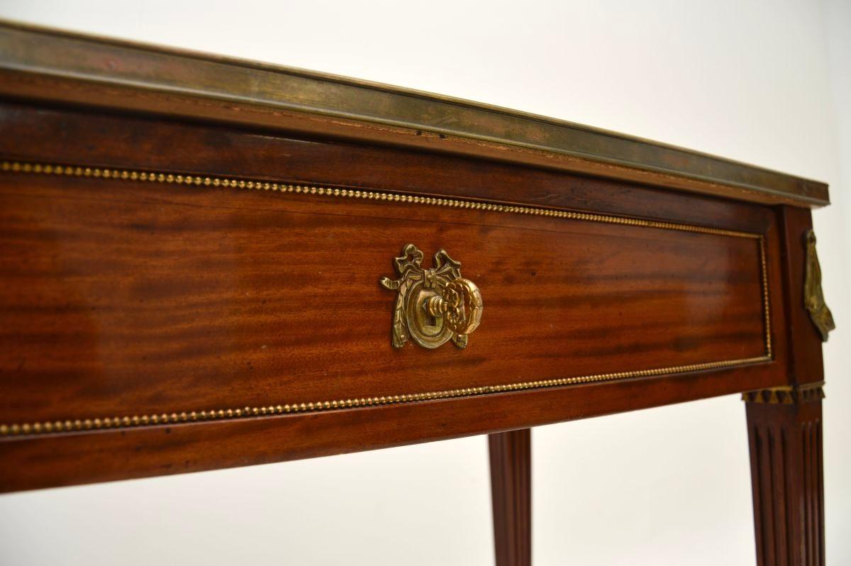 Escritorio / Mesa de Escribir Antique French Leather Top 5