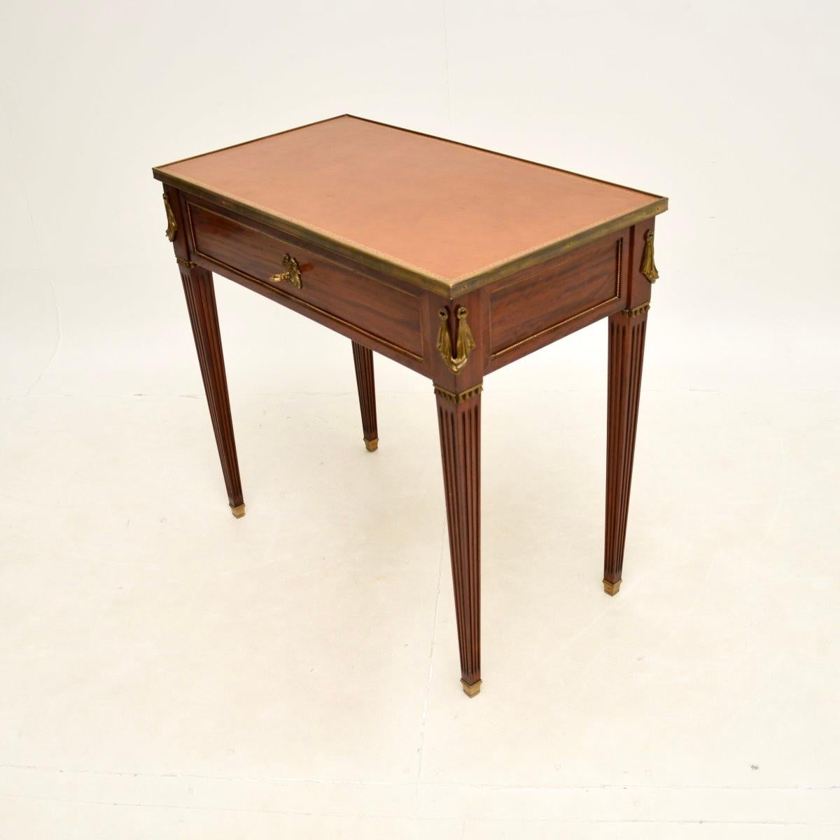 Escritorio / Mesa de Escribir Antique French Leather Top Imperio