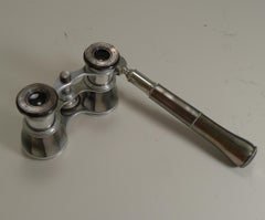 French Lemaire Opera Glasses with Detachable Lorgnette Handle, circa 1900