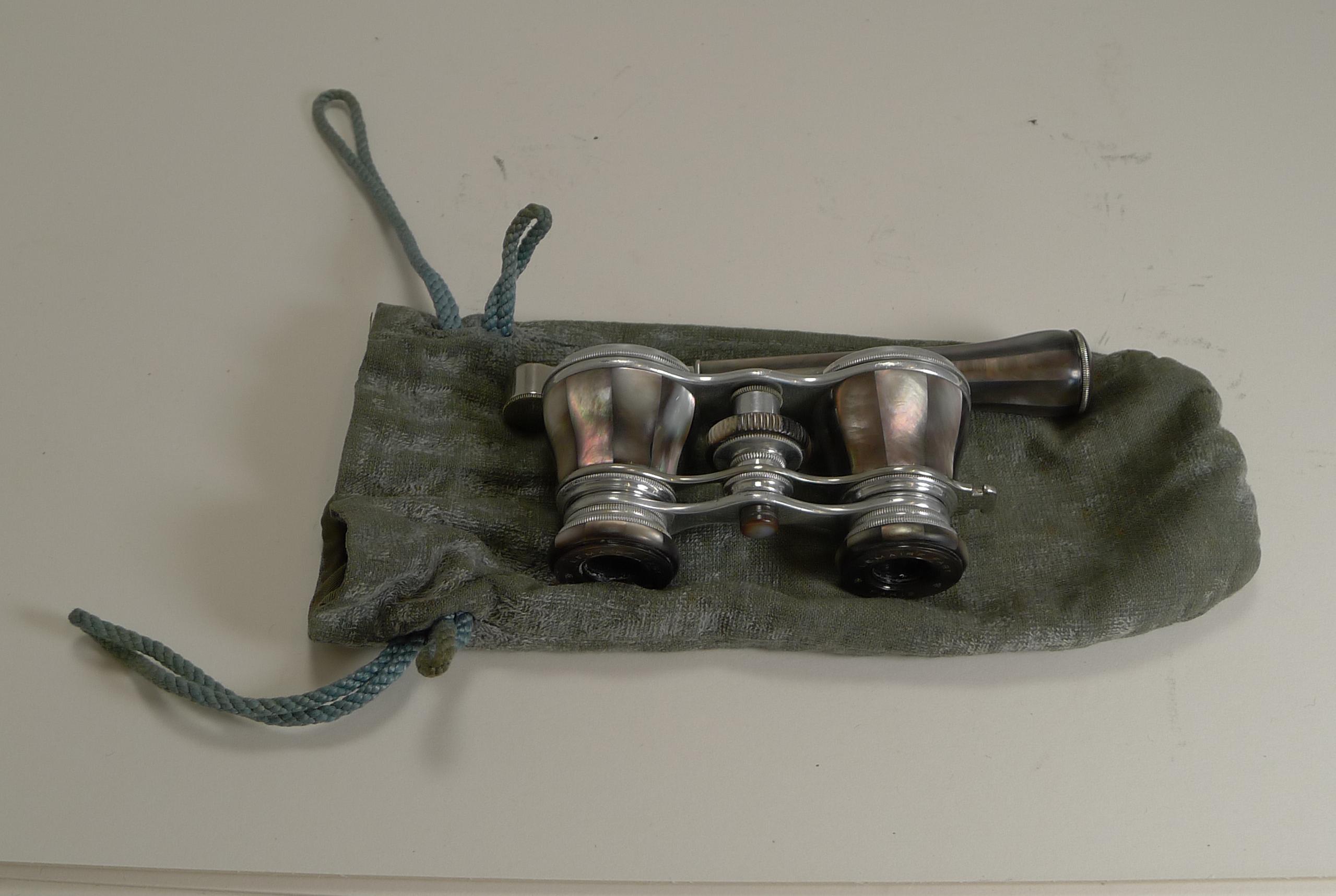 French Lemaire Opera Glasses with Detachable Lorgnette Handle, circa 1900 2