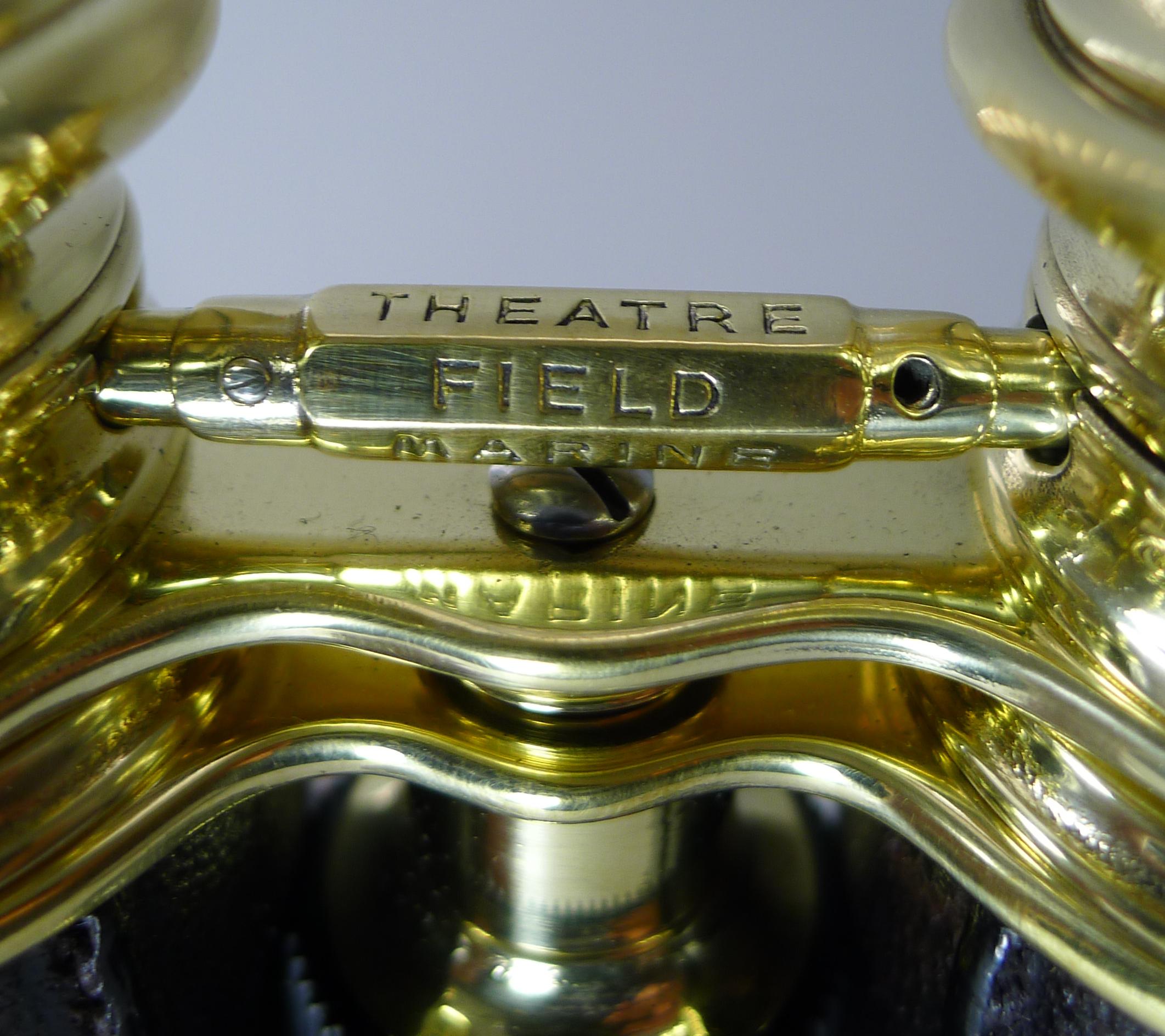 Antique French LeMaire Paris Triple Optic Binoculars, Marine / Theatre / Field In Good Condition In Bath, GB
