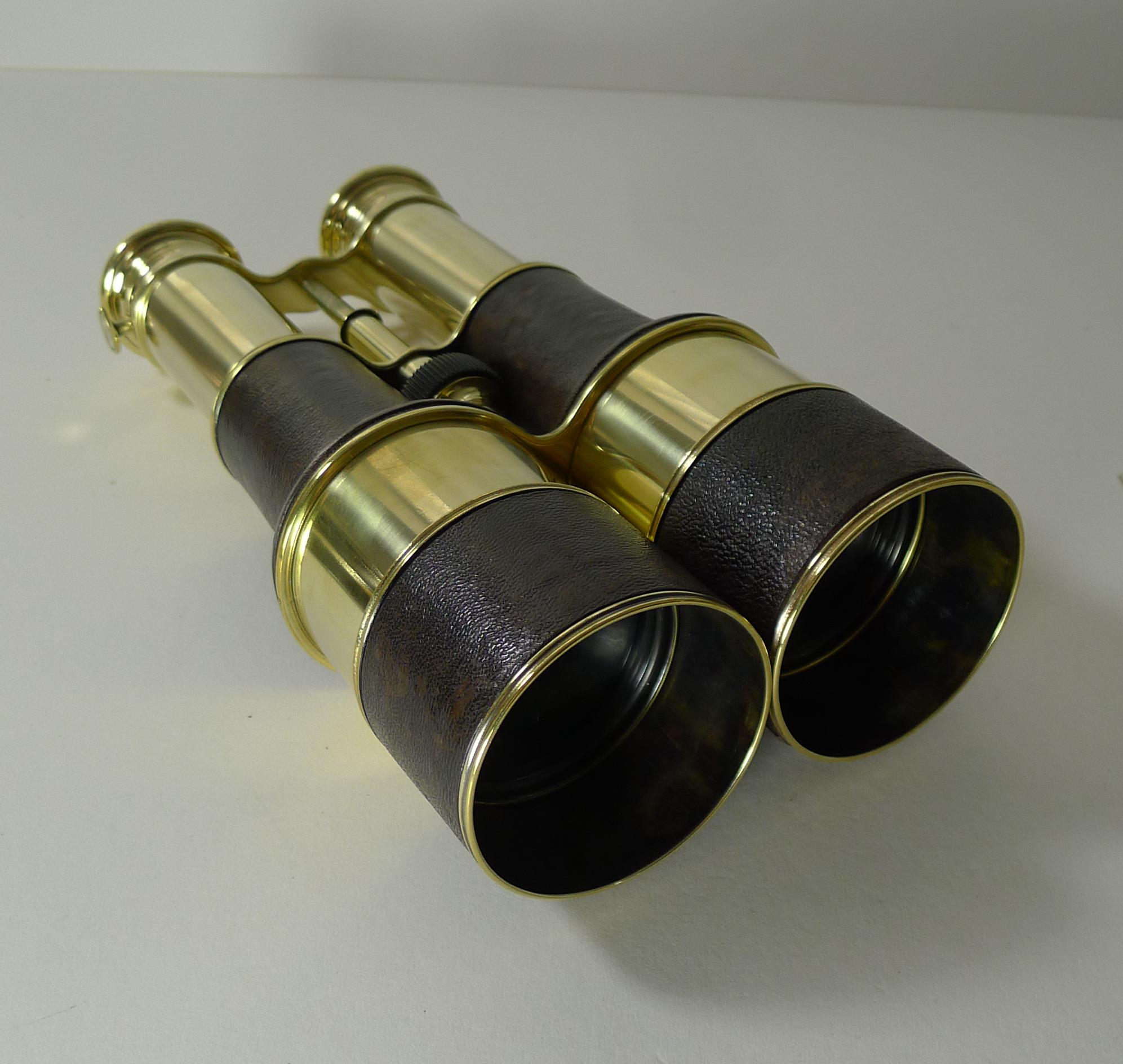 Antique French LeMaire Paris Triple Optic Binoculars, Marine / Theatre / Field 1