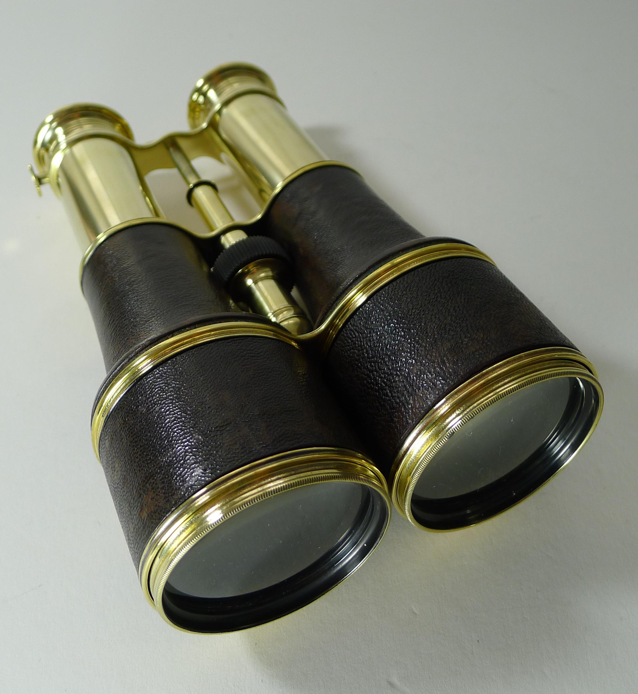 Antique French LeMaire Paris Triple Optic Binoculars, Marine / Theatre / Field 2