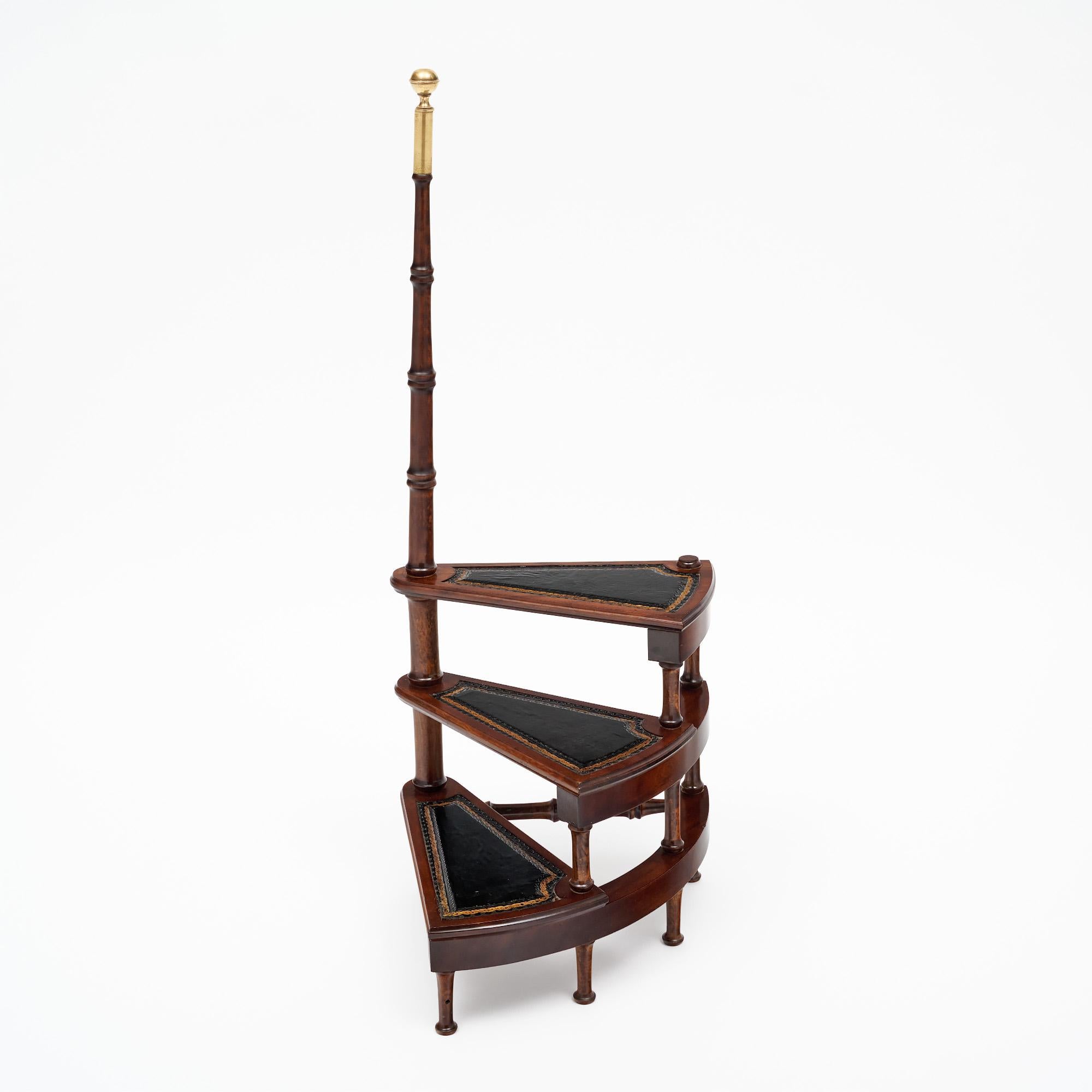 Art Deco Antique French Library Stairs For Sale