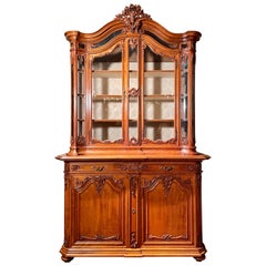 Antique French "Liégeois" Buffet à Deux Corps Cabinet, Circa 1890