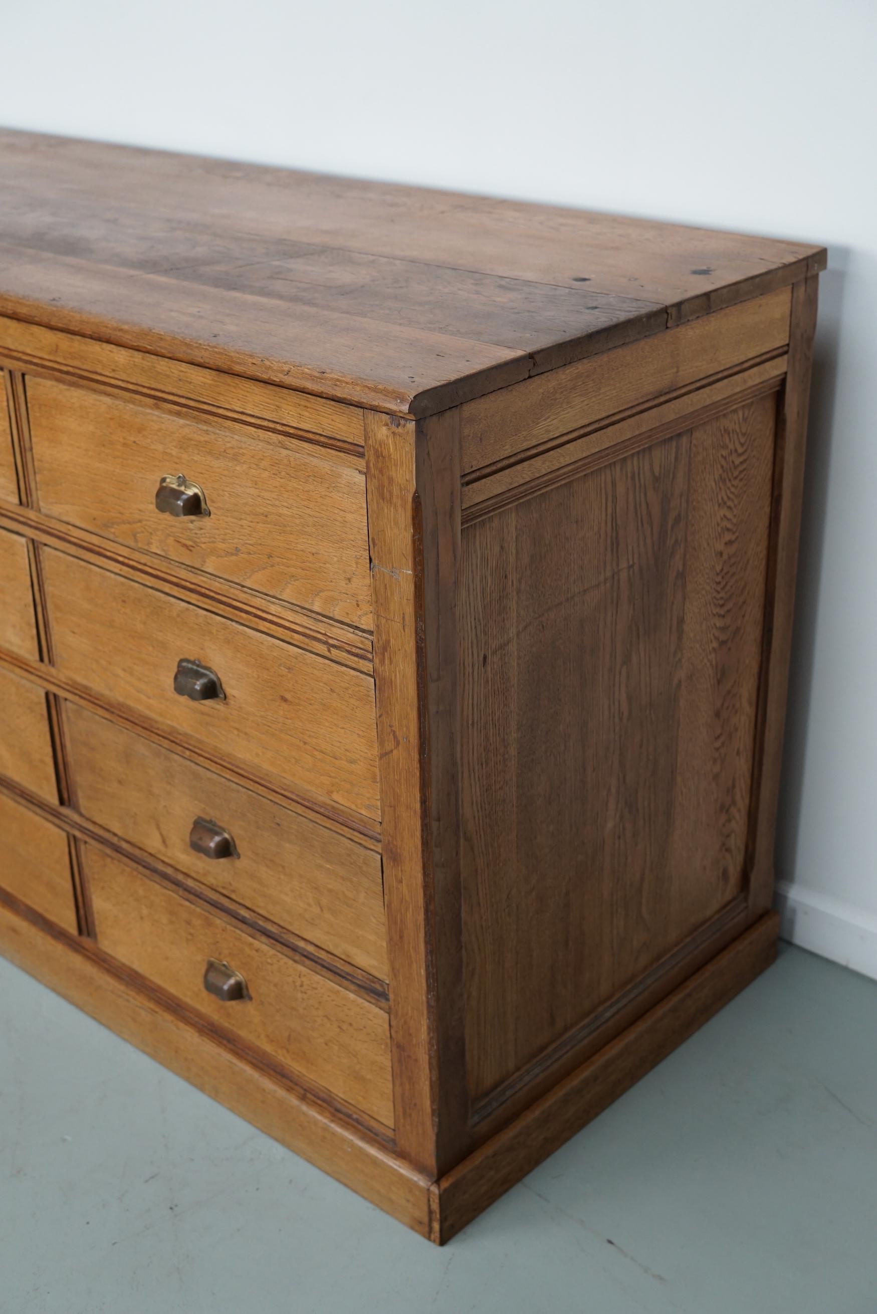 Antique French Light Oak Apothecary / Filing Cabinet, 1920/30s 2