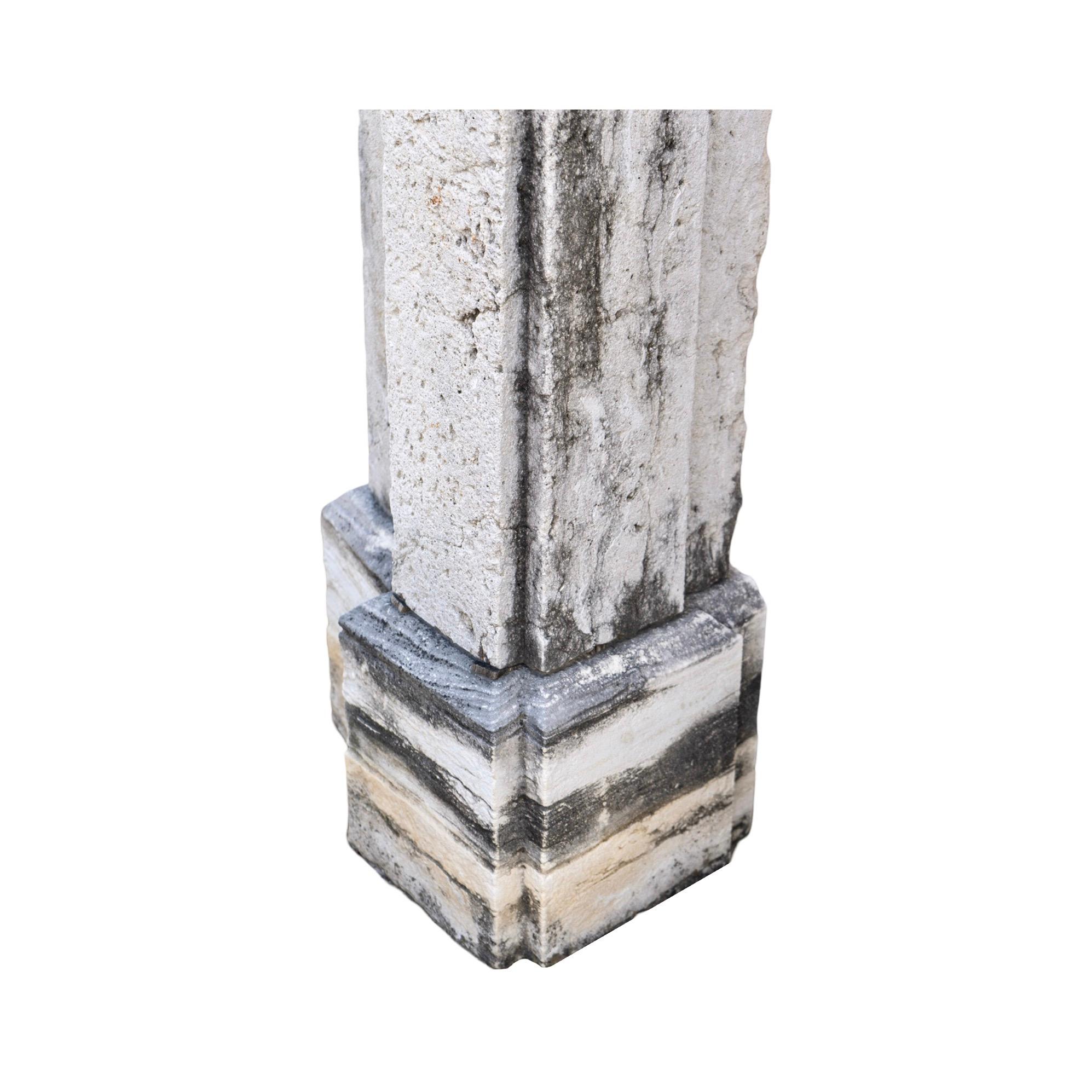 Antique French Limestone Archway For Sale 2