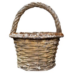 Ancienne jardinière en pierre calcaire française