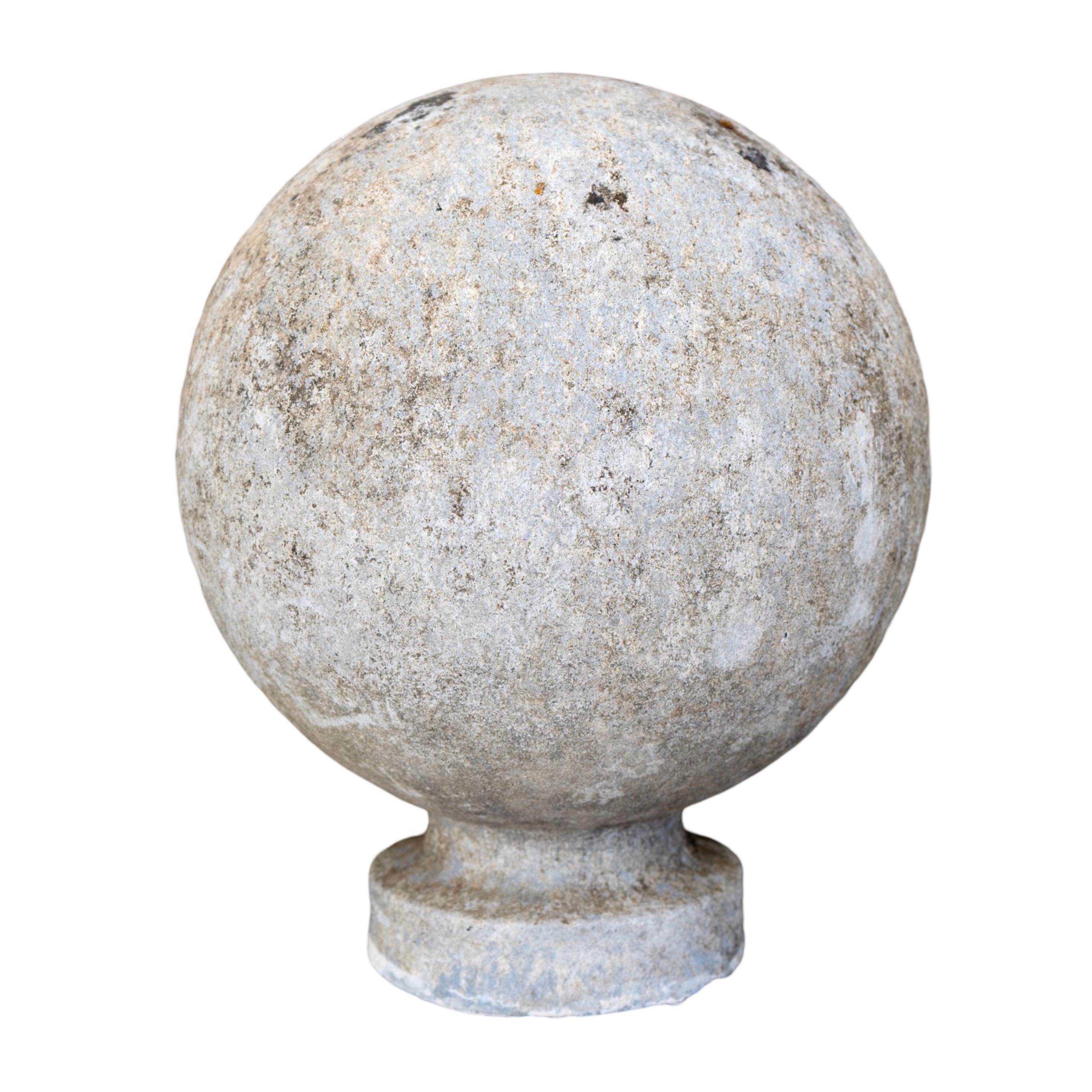 19th Century Antique French Limestone Finial For Sale