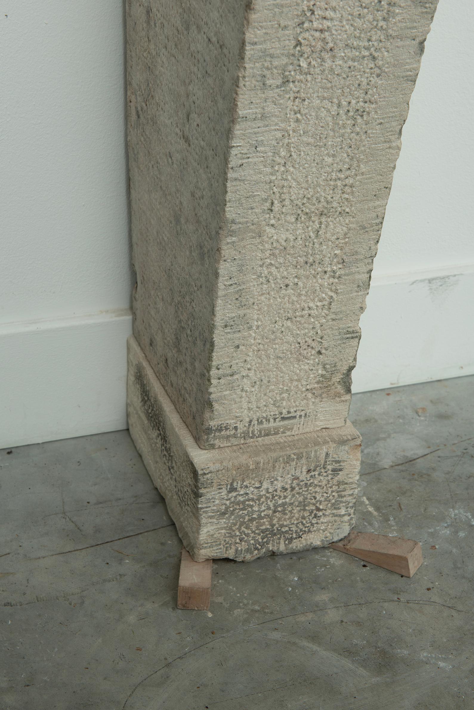 Repisa de chimenea de piedra caliza Antique French en venta 13