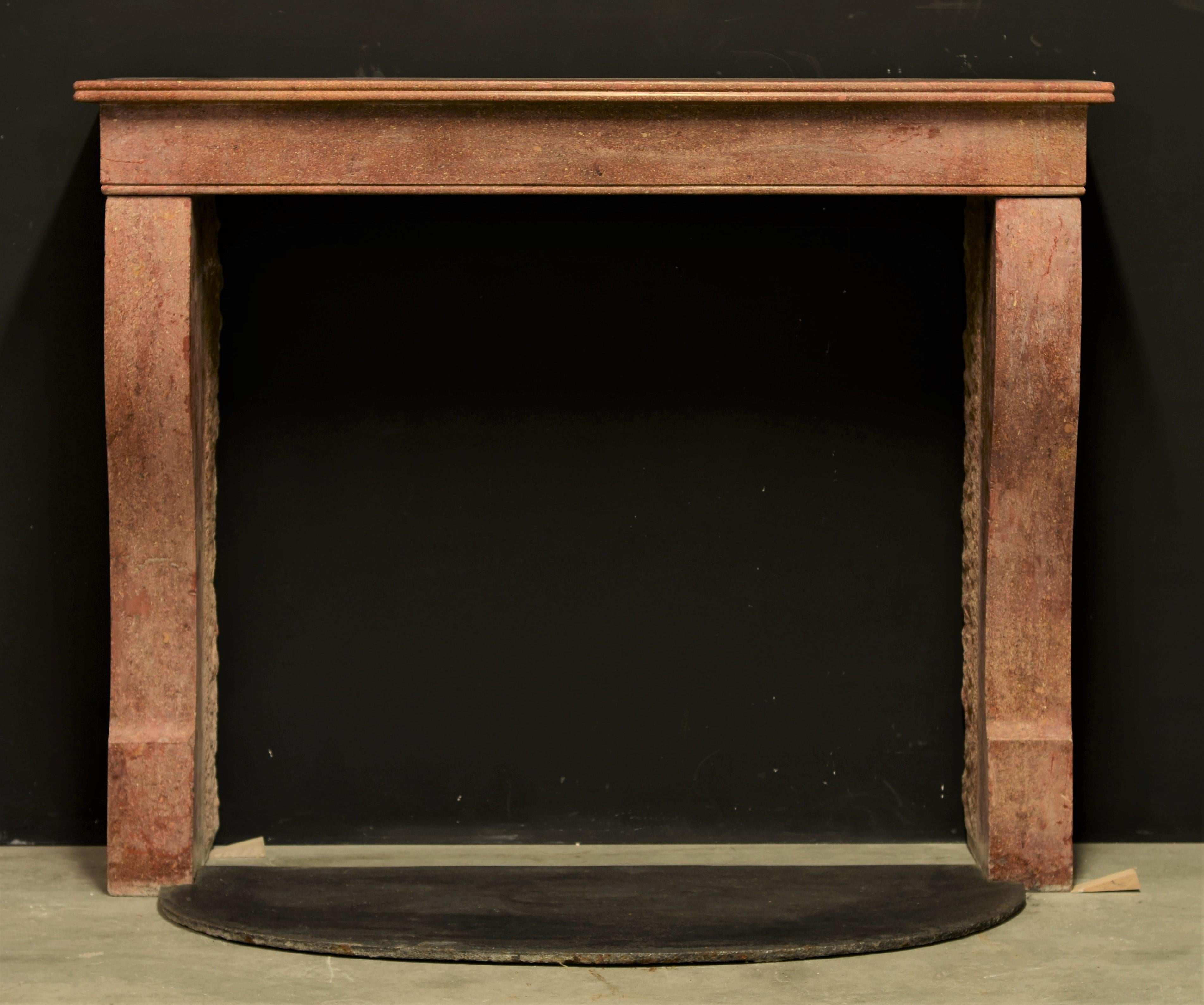 Cute little French Campagnard style fireplace mantel in lovely 