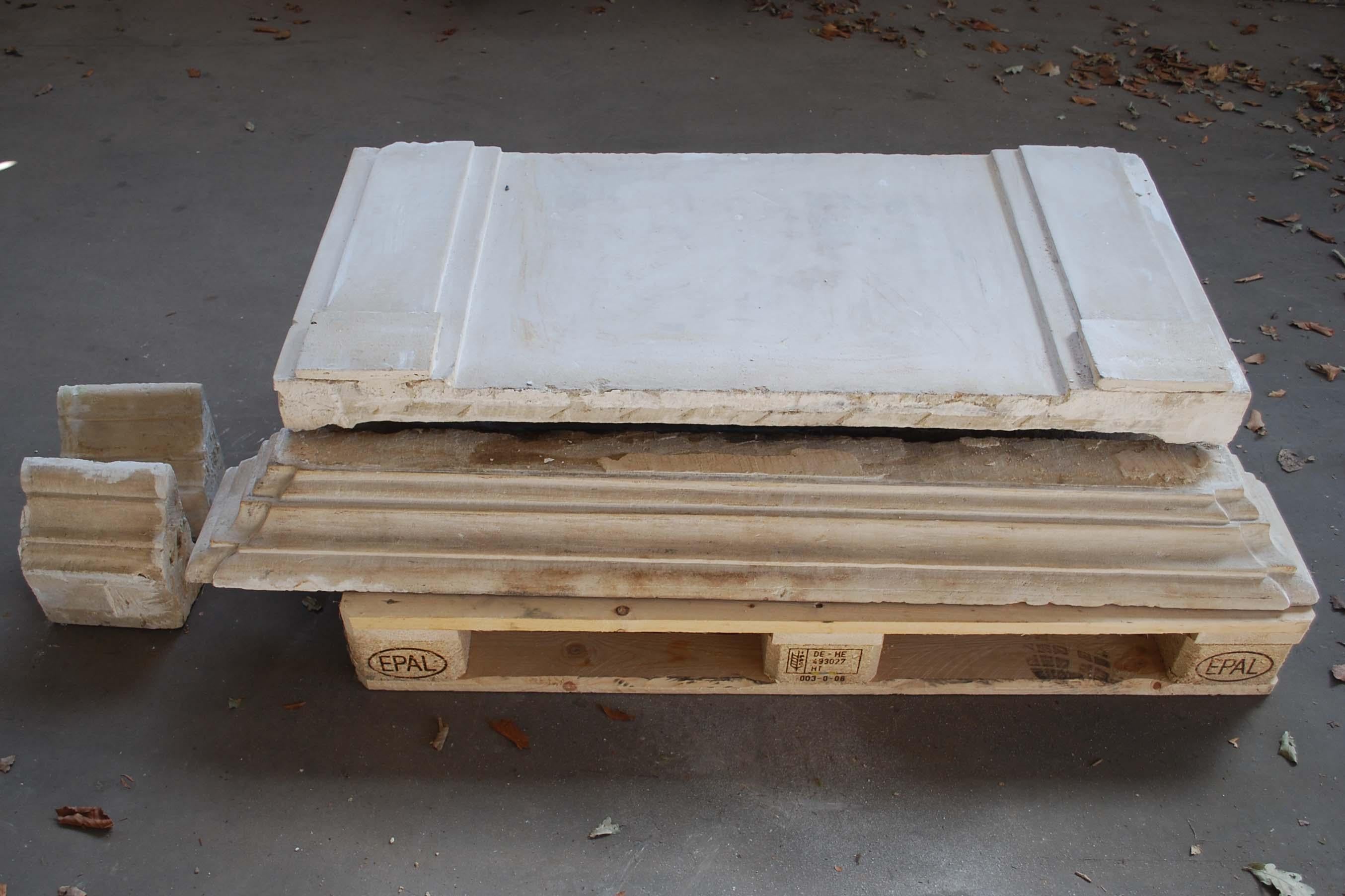 Antique French Limestone Fireplace or Mantelpiece with Overmantel or Trumeau For Sale 6
