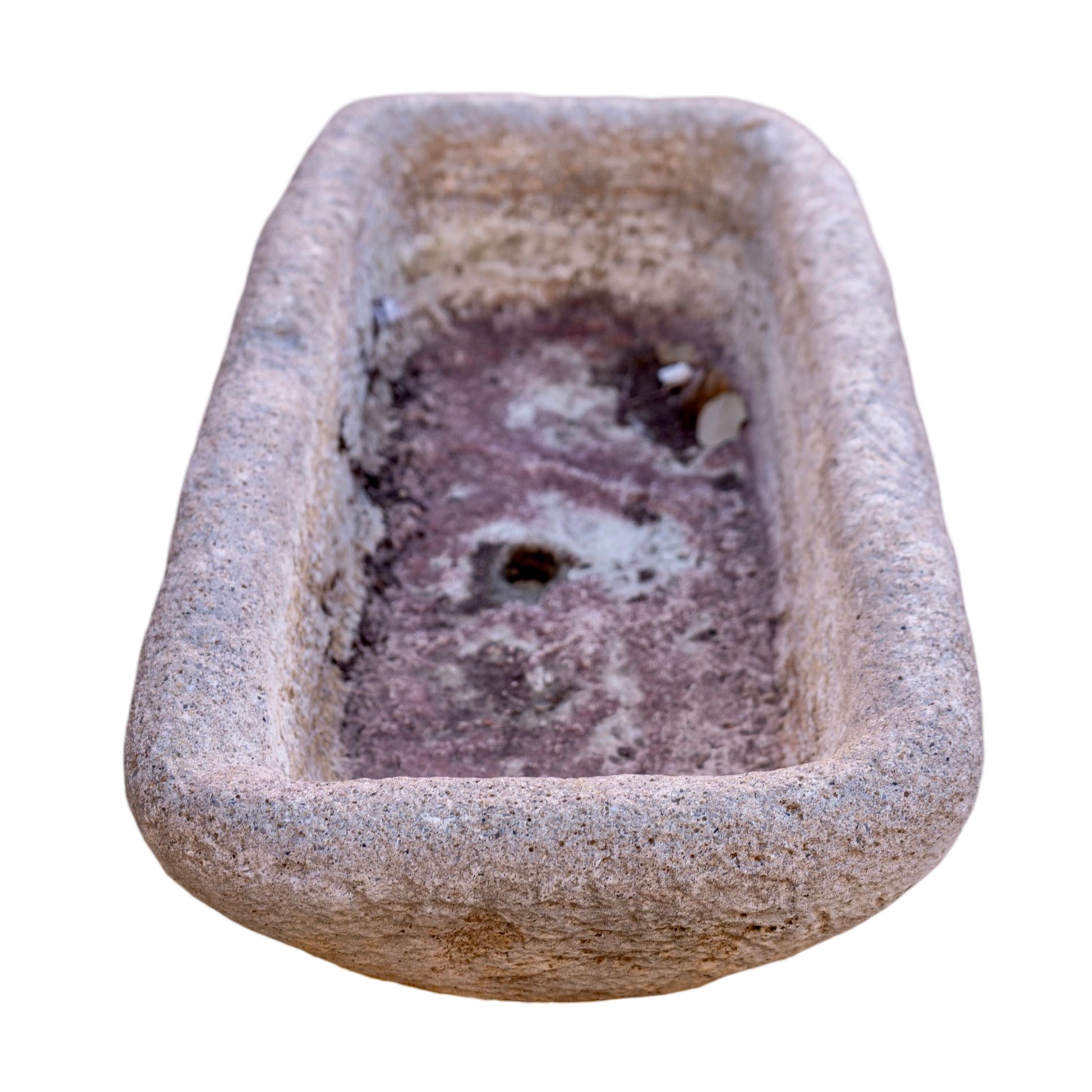Fregadero Petite de Línea Baja de Piedra Caliza Antique French en venta 4