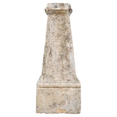 Antique French Limestone Pillar