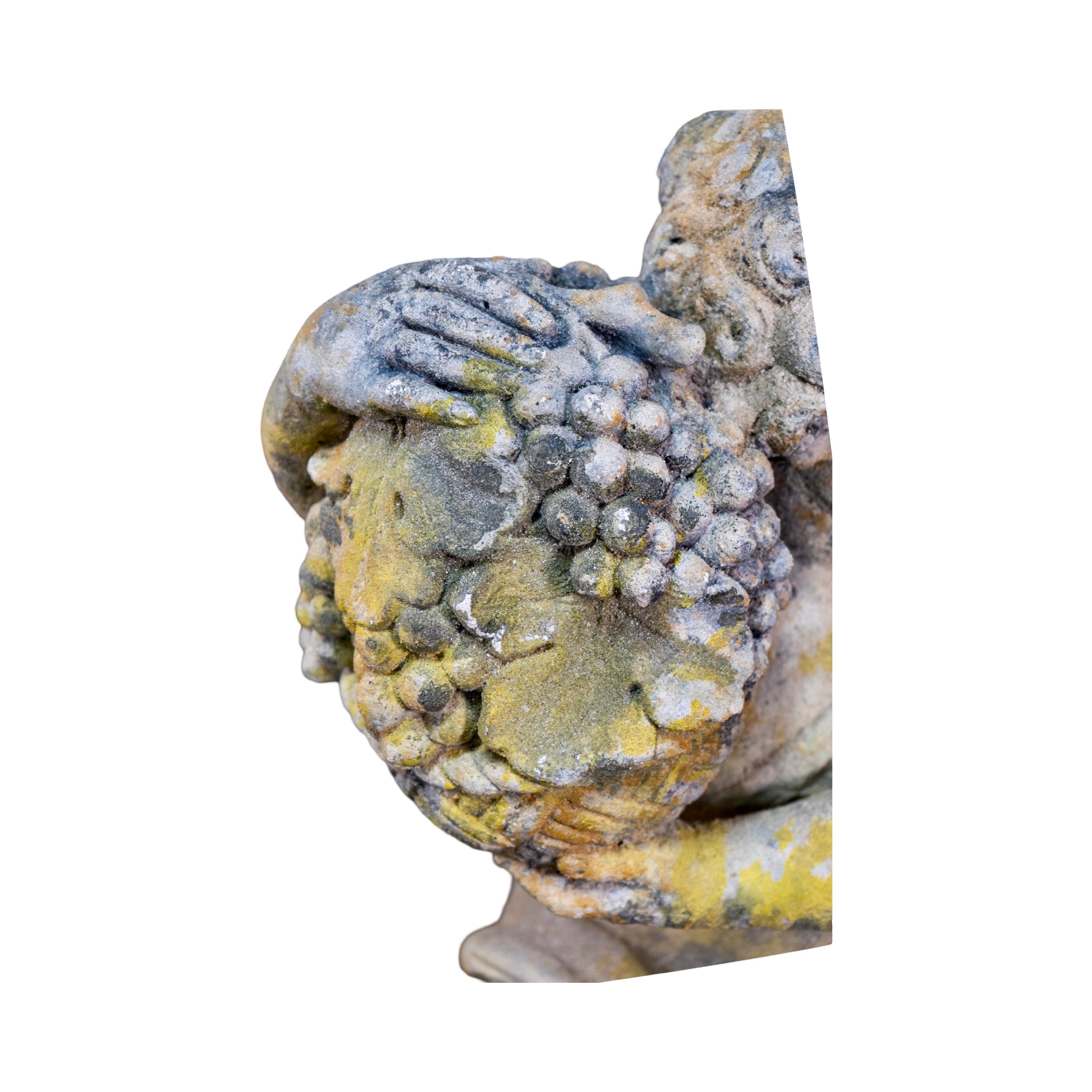 Antique French Scultura di Putti in pietra calcarea in vendita 2