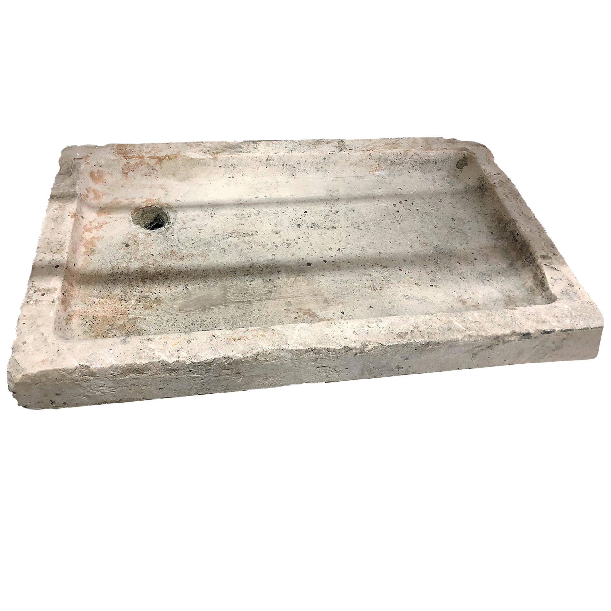 Antique French Limestone Sink