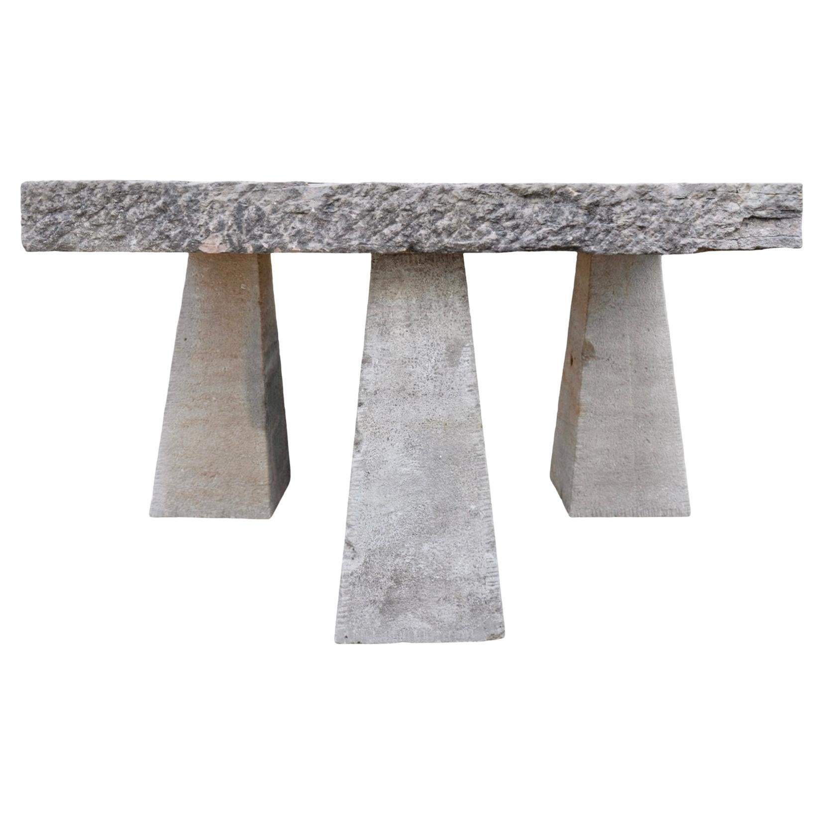 Mesa de piedra caliza Antique French