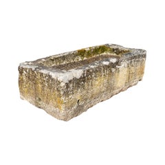 Antique French Limestone Trough