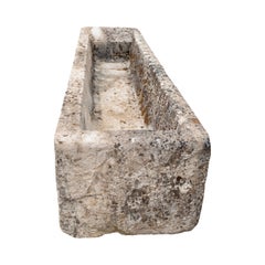 Antique French Limestone Trough