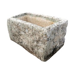 Antique French Limestone Trough