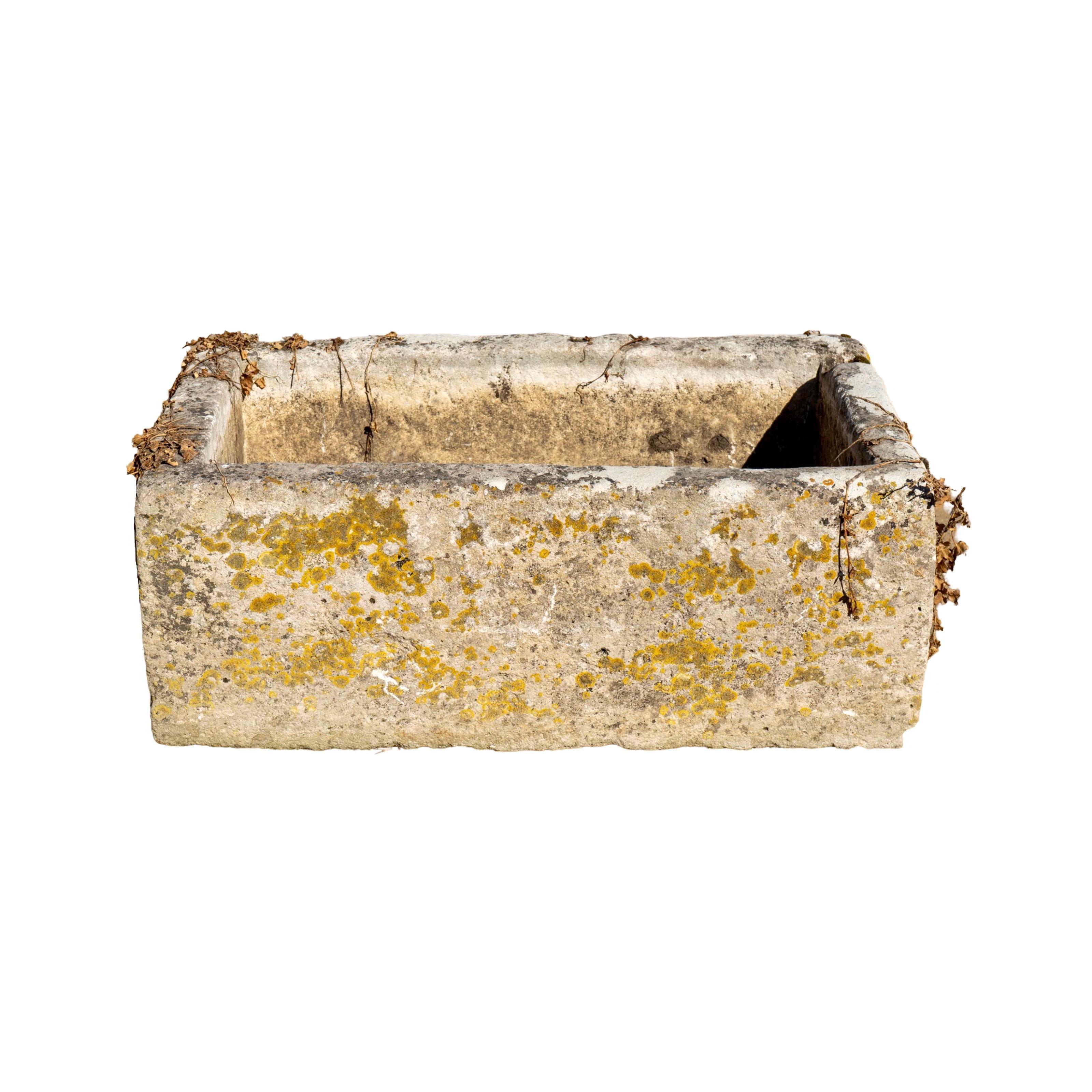 Antique French Limestone Trough In Good Condition In Dallas, TX