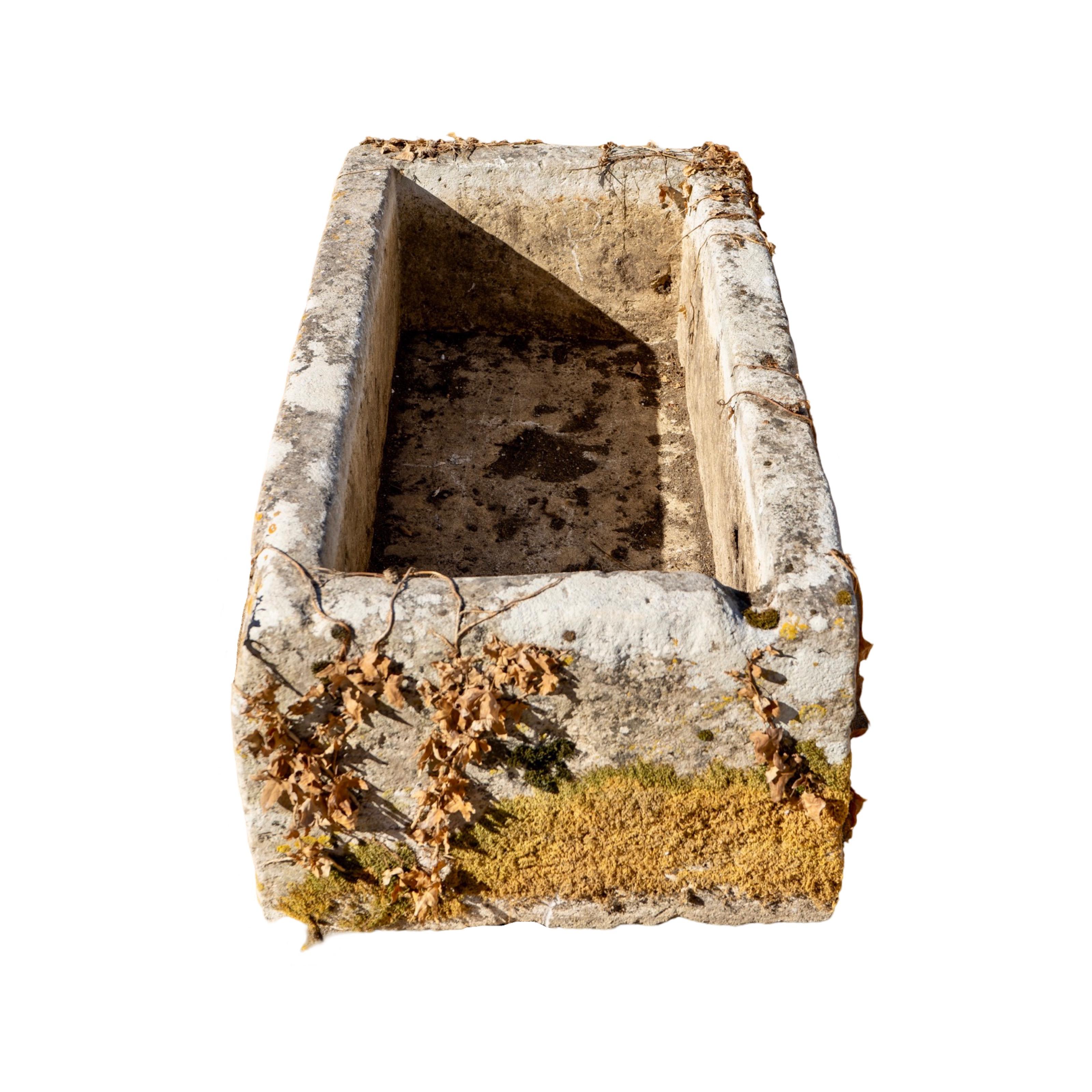Antique French Limestone Trough 1