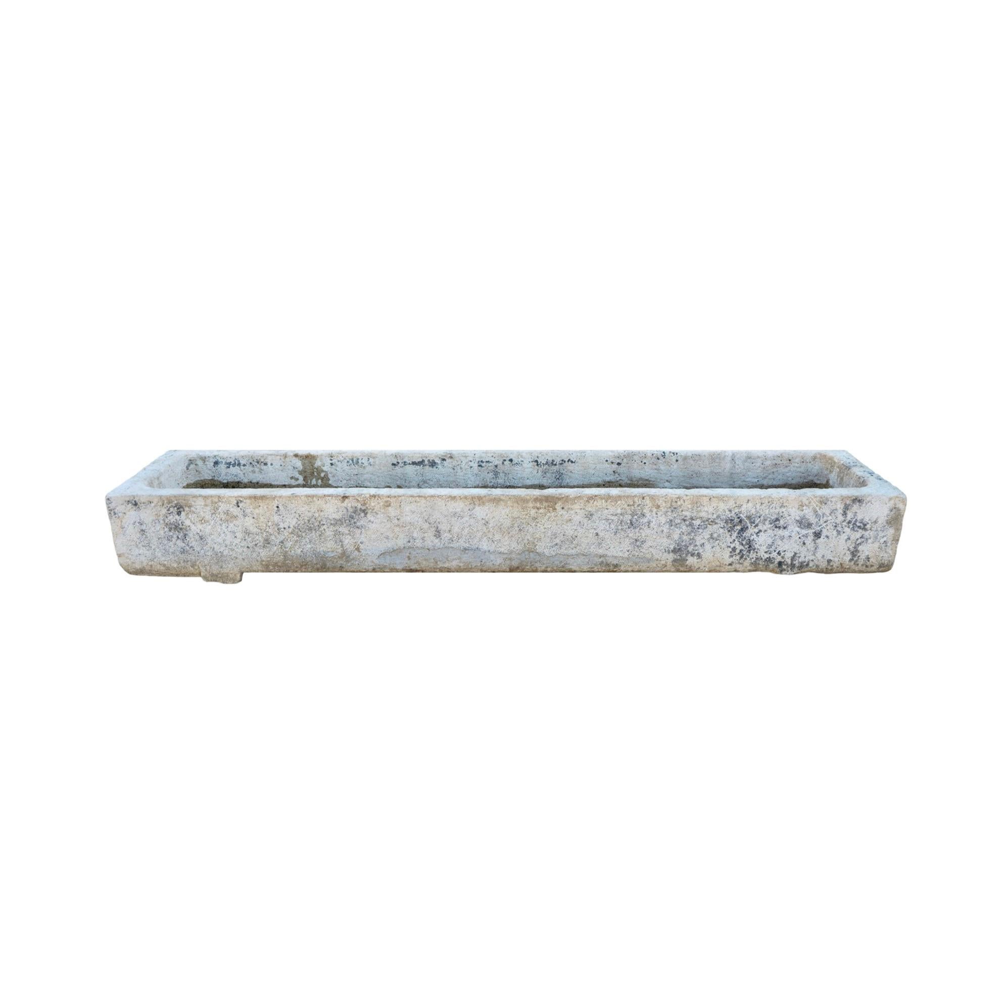 Calcare Abbeveratoio in pietra calcarea francese Antique French in vendita