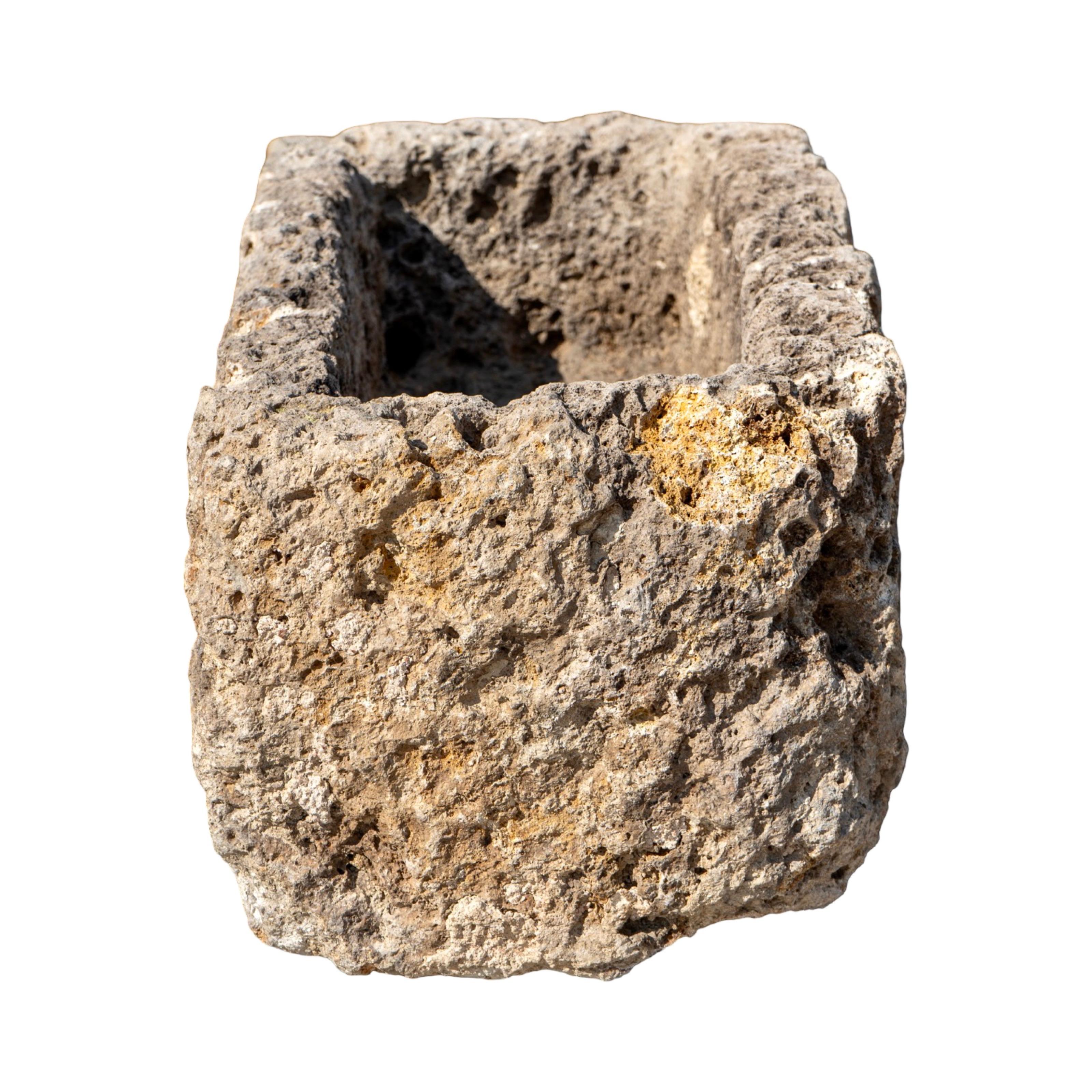 Calcare Abbeveratoio in pietra calcarea francese Antique French in vendita