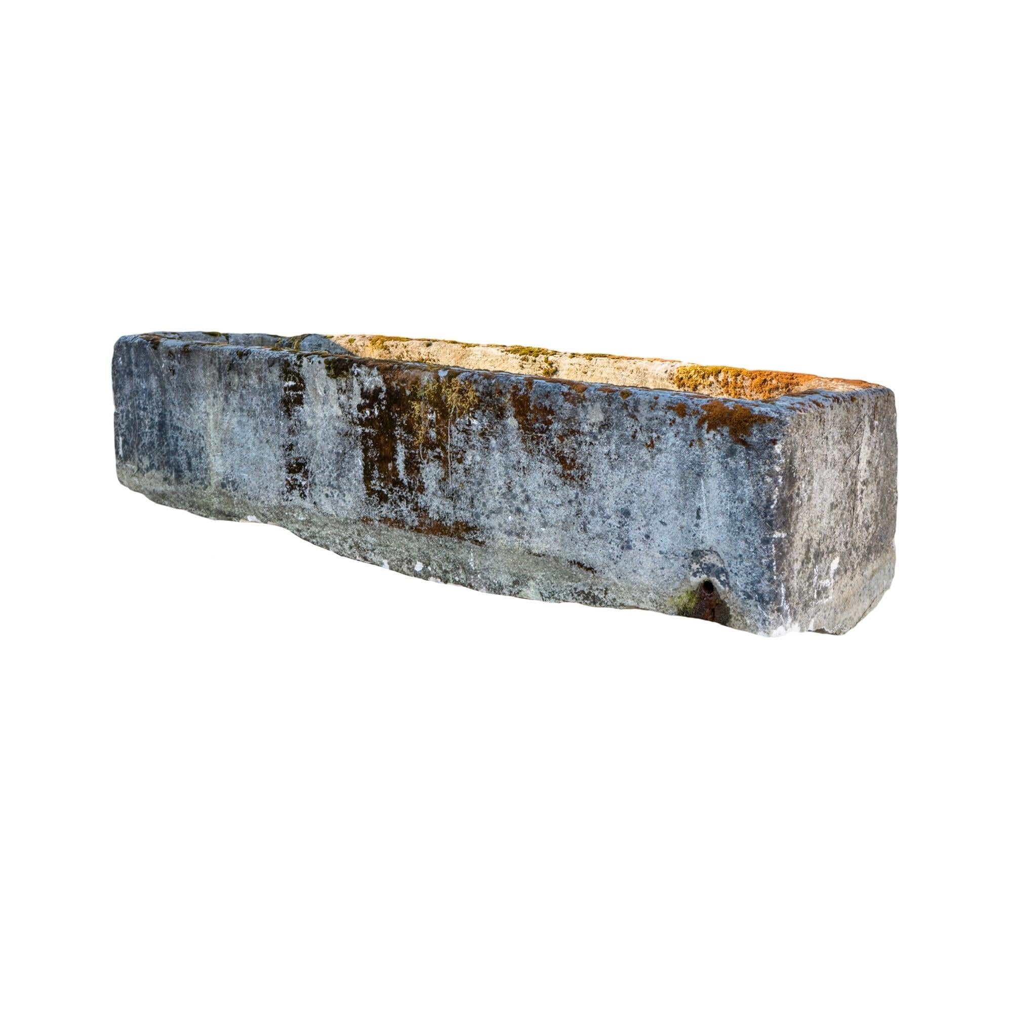 Abbeveratoio in pietra calcarea francese Antique French in vendita 4