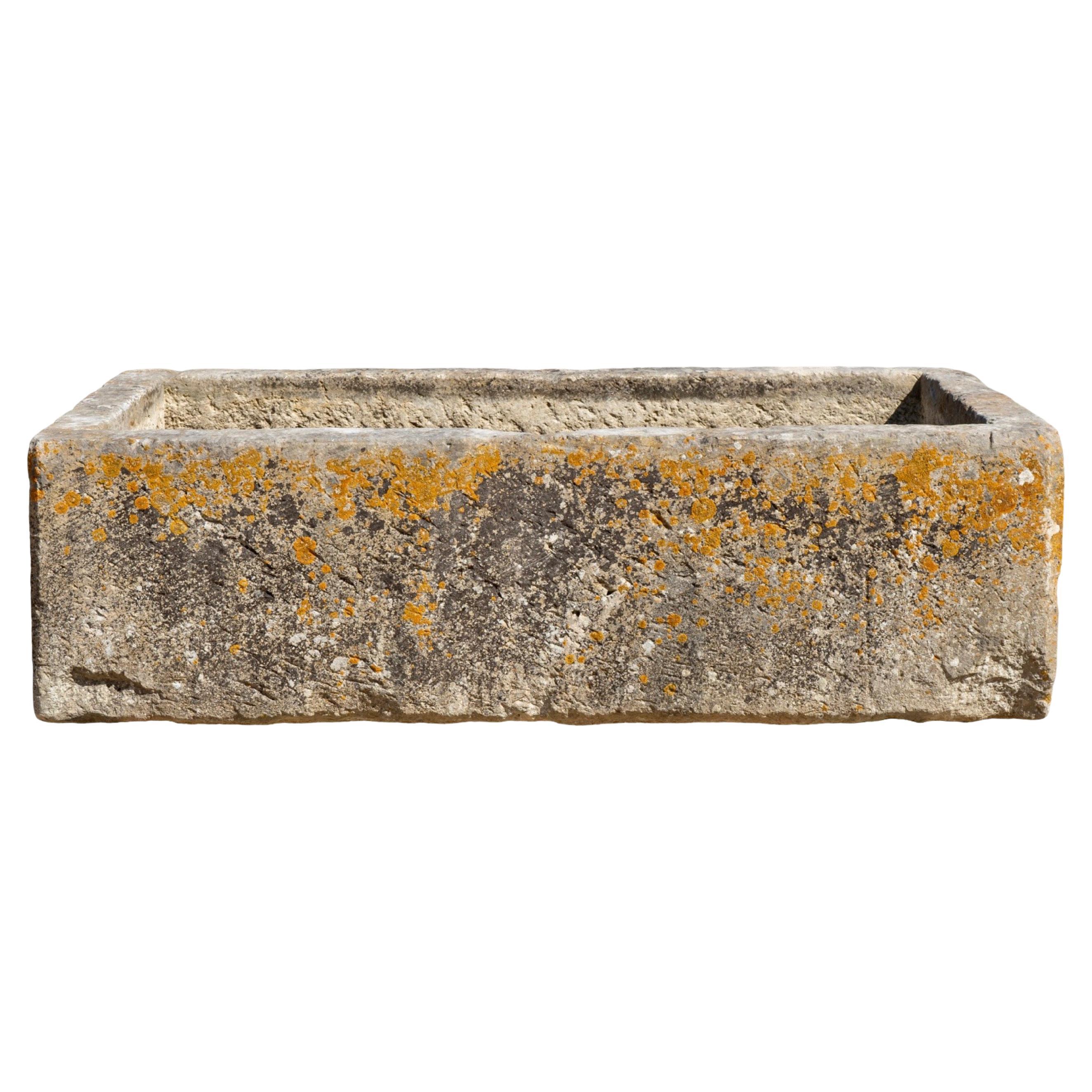 Antique French Limestone Trough