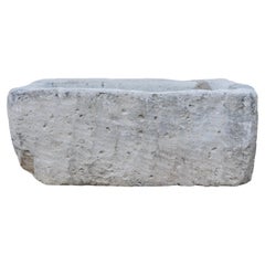 Antiguo abrevadero francés de piedra caliza