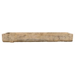 Abbeveratoio in pietra calcarea francese Antique French