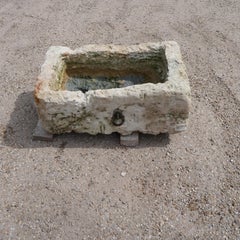 Antique French Limestone Trough – Rustic Garden Feature or Sink