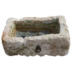 Antique French Limestone Trough – Rustic Garden Feature or Sink