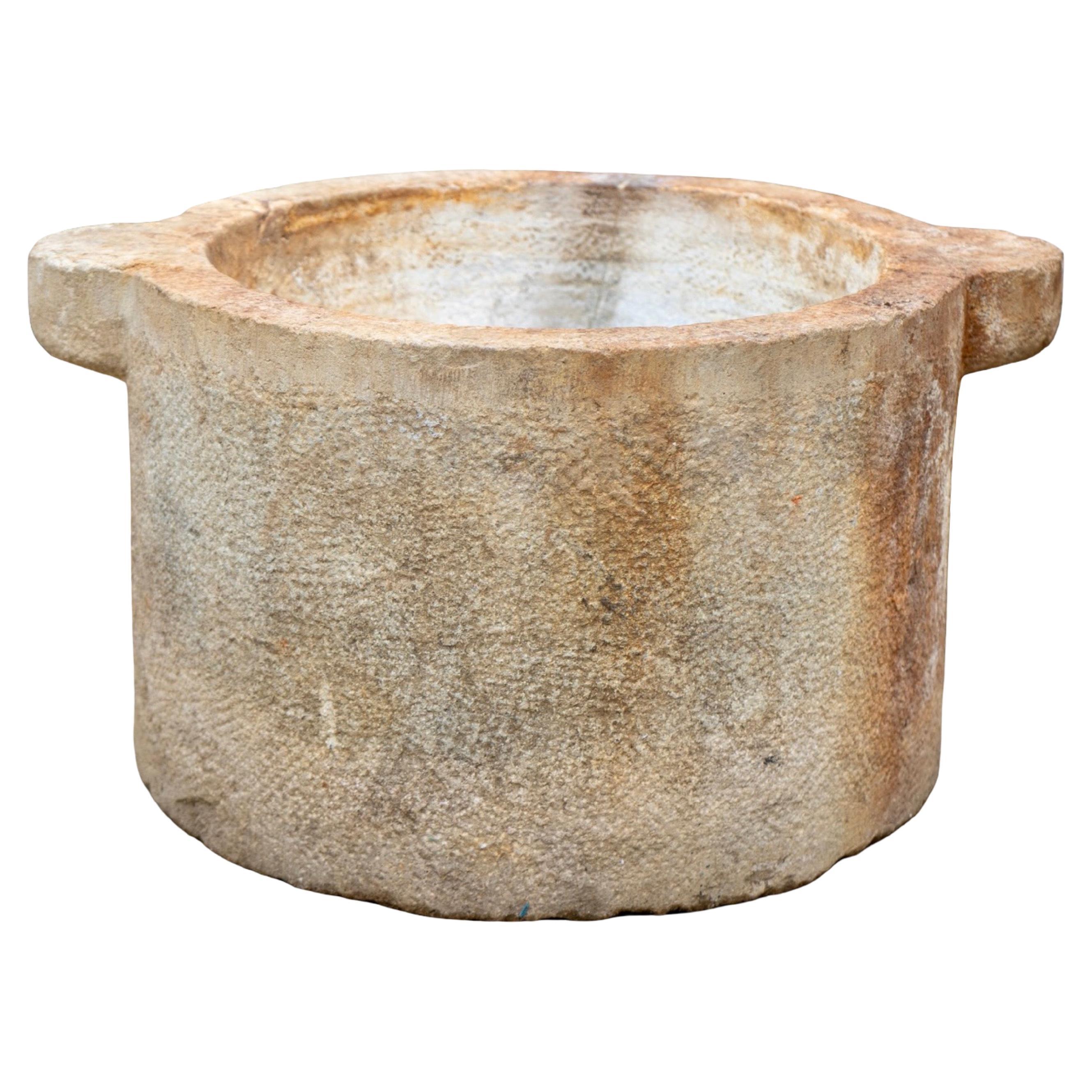 Antique French Limestone Vessel