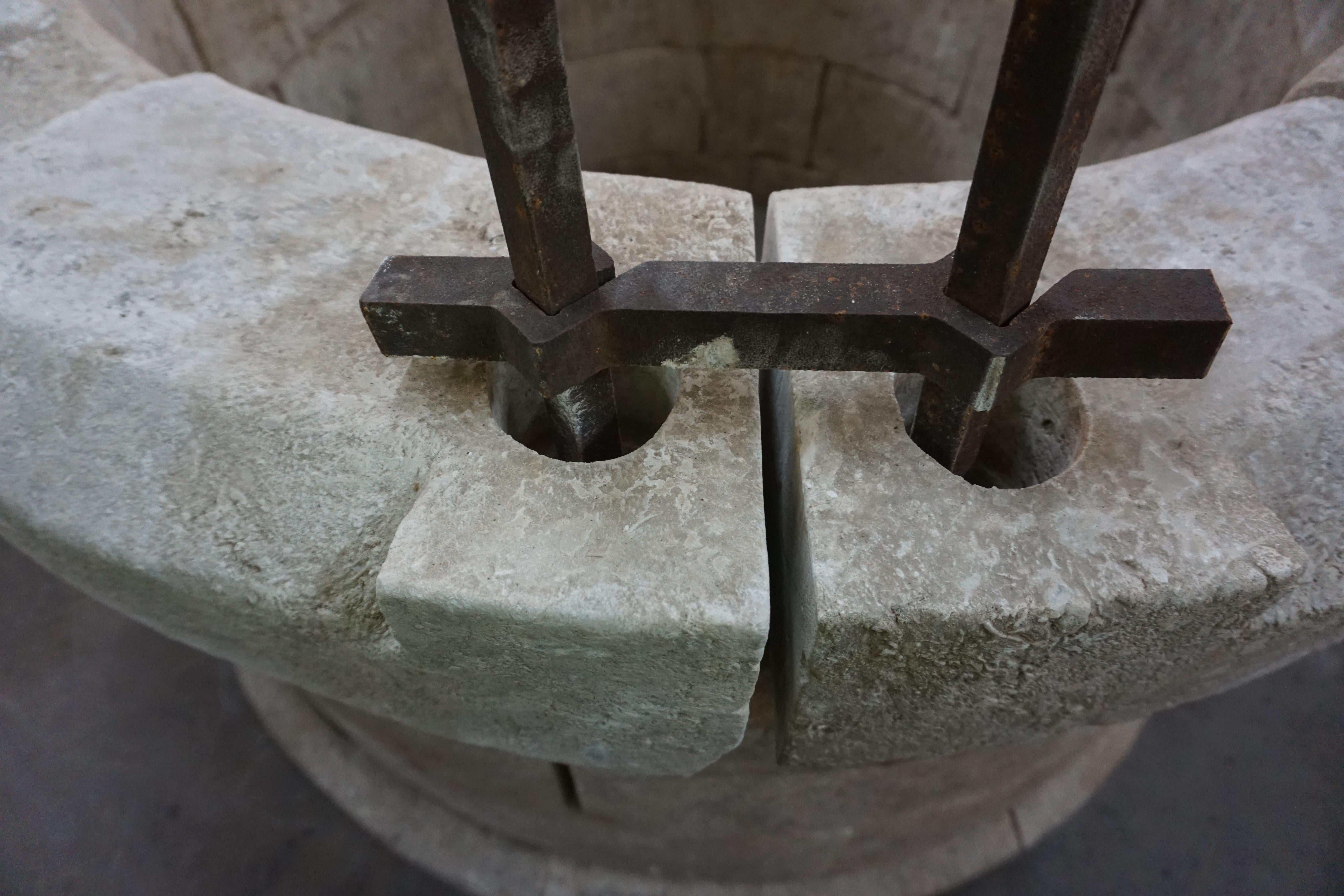 Antique French Limestone Well 1