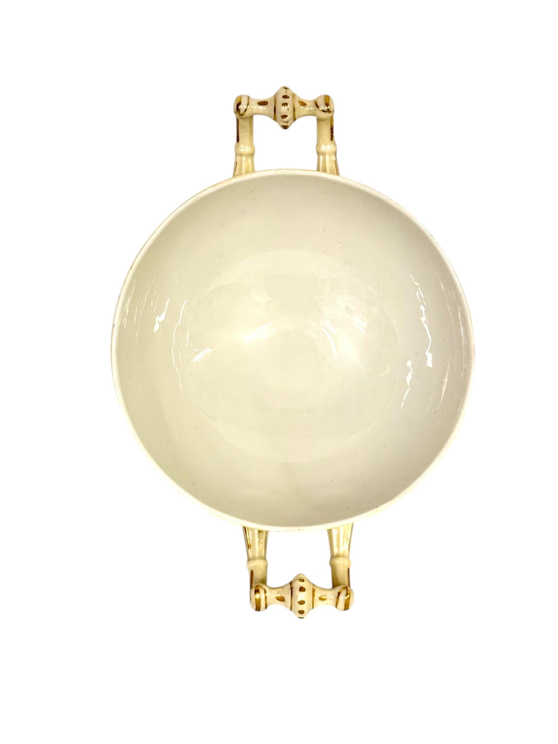 Antique French Limoges Bouillon Bowl by Raynaud & Cie, Swan Mark, c. 1895 For Sale 8
