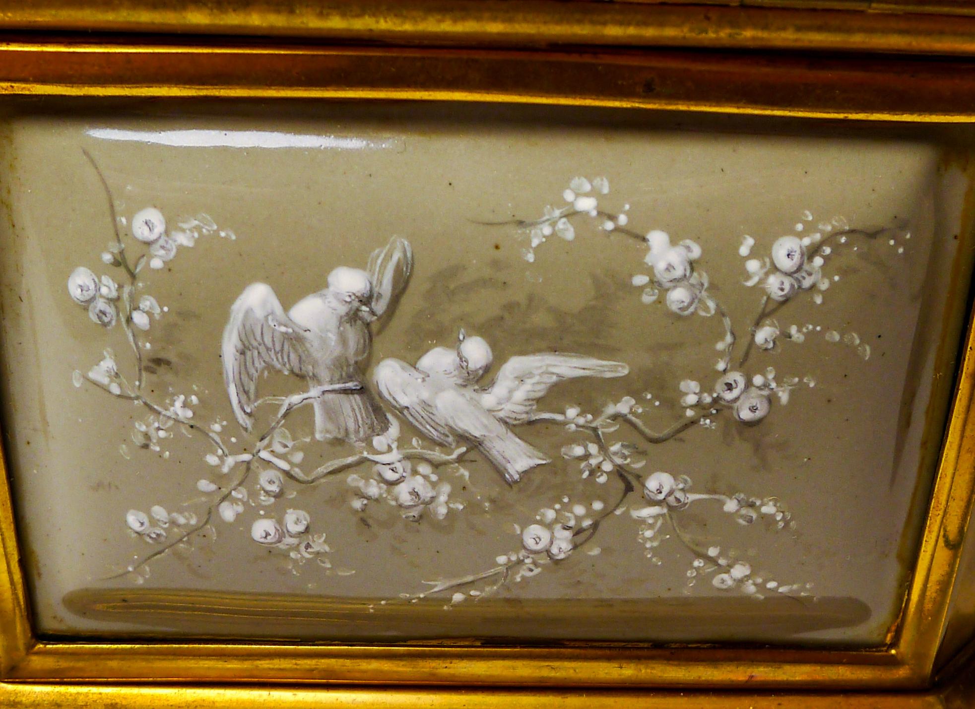 Antique French Limoges Enamel Jewelry Box C.1850 For Sale 1